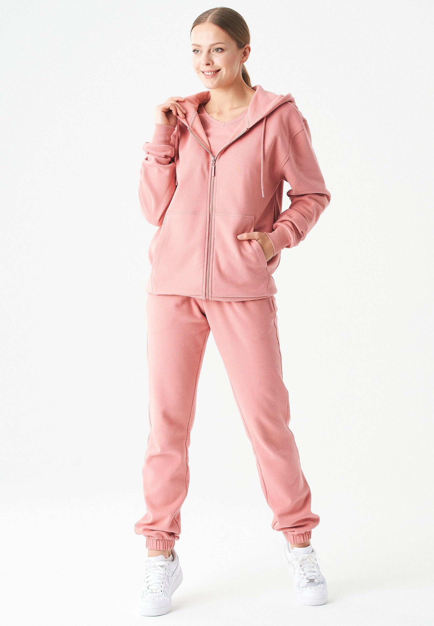 JUNDA Unisex Soft Touch Sweatjacke aus Bio-Baumwolle