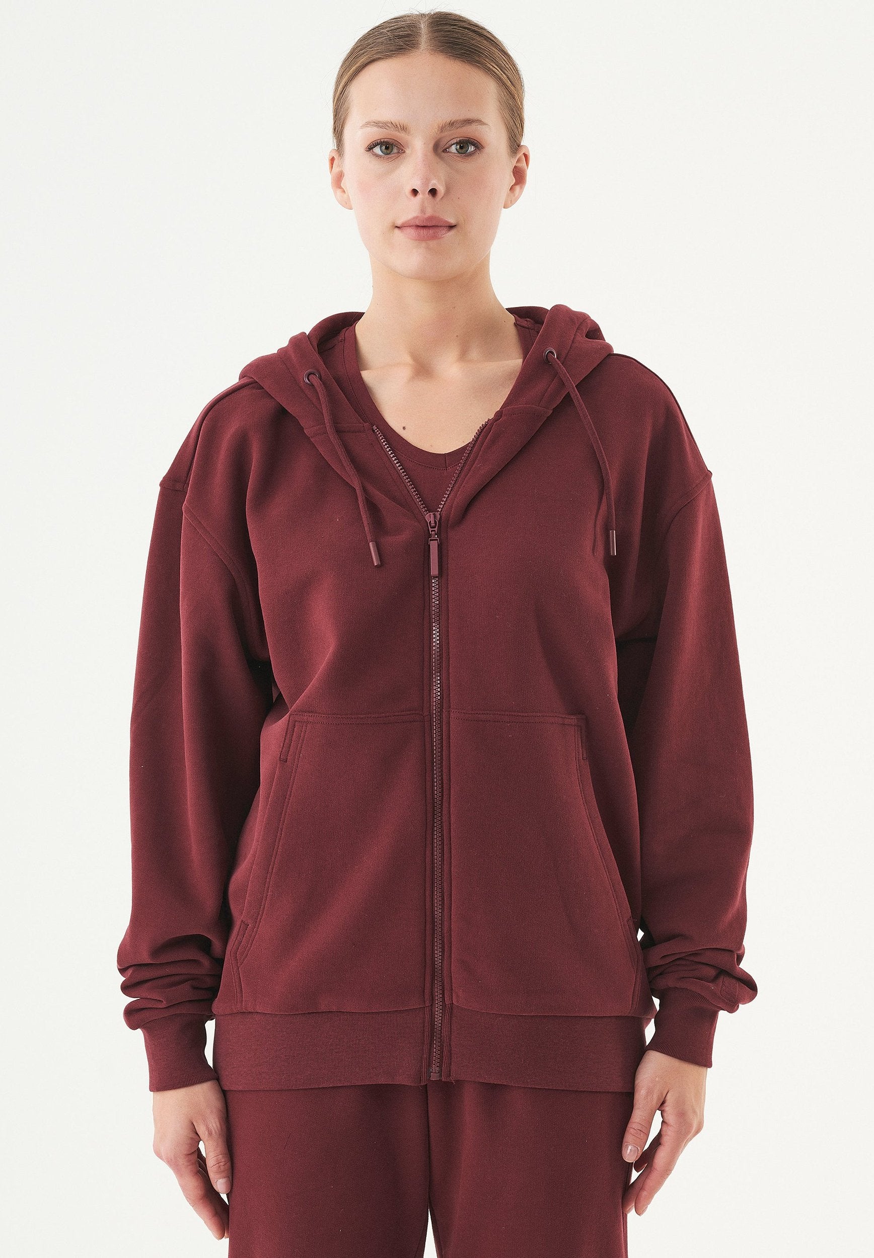 JUNDA Unisex Soft Touch Sweatjacke aus Bio-Baumwolle