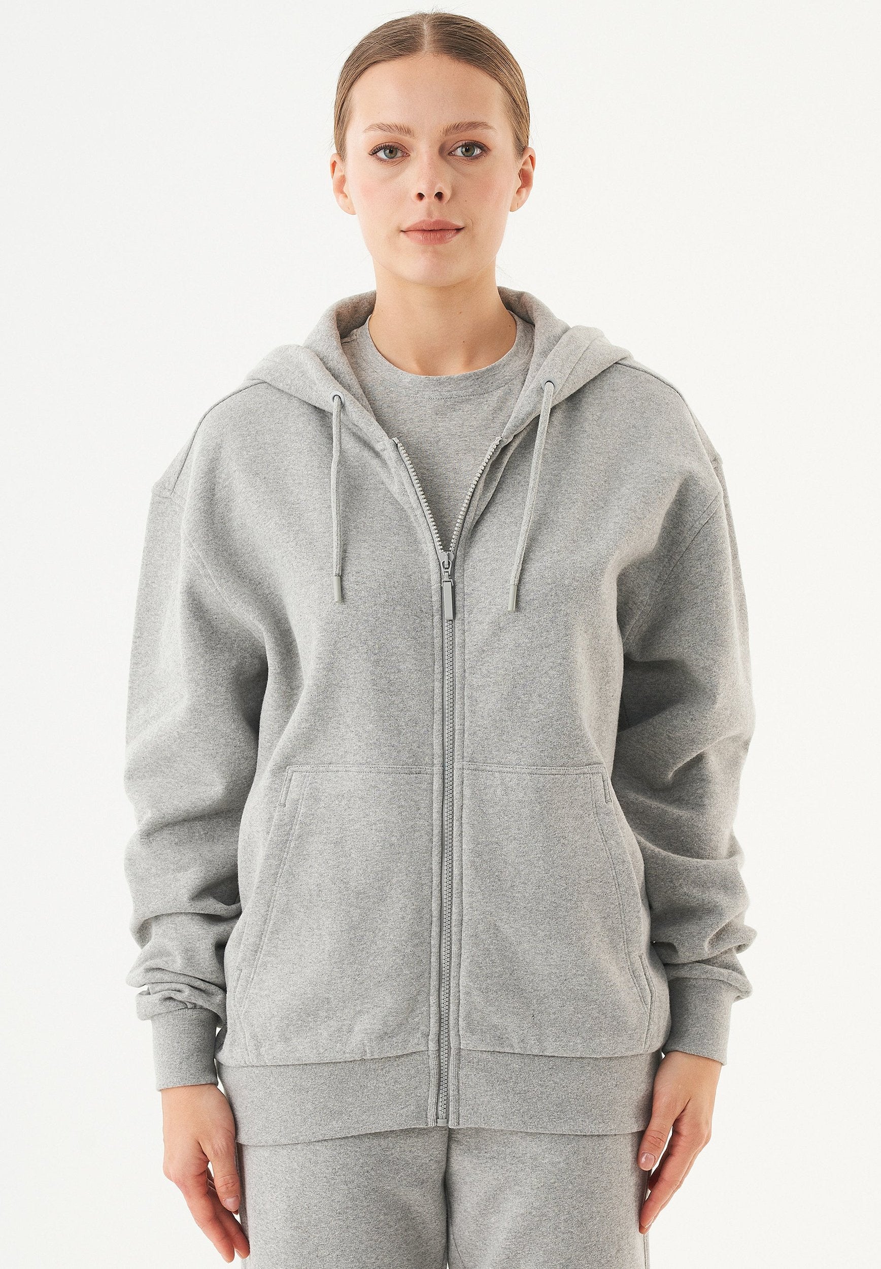 JUNDA Unisex Soft Touch Sweatjacke aus Bio-Baumwolle