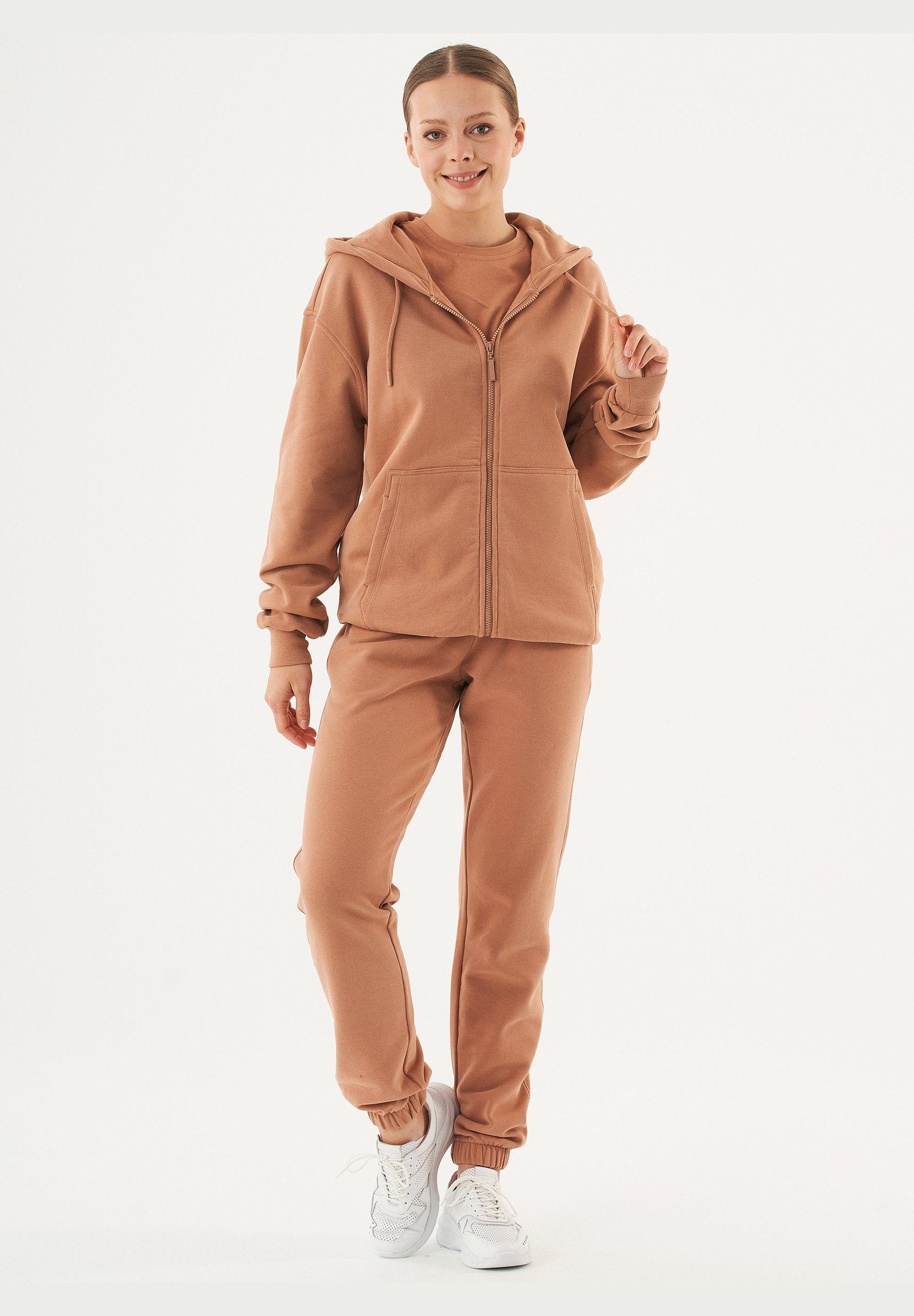 JUNDA Unisex Soft Touch Sweatjacke aus Bio-Baumwolle