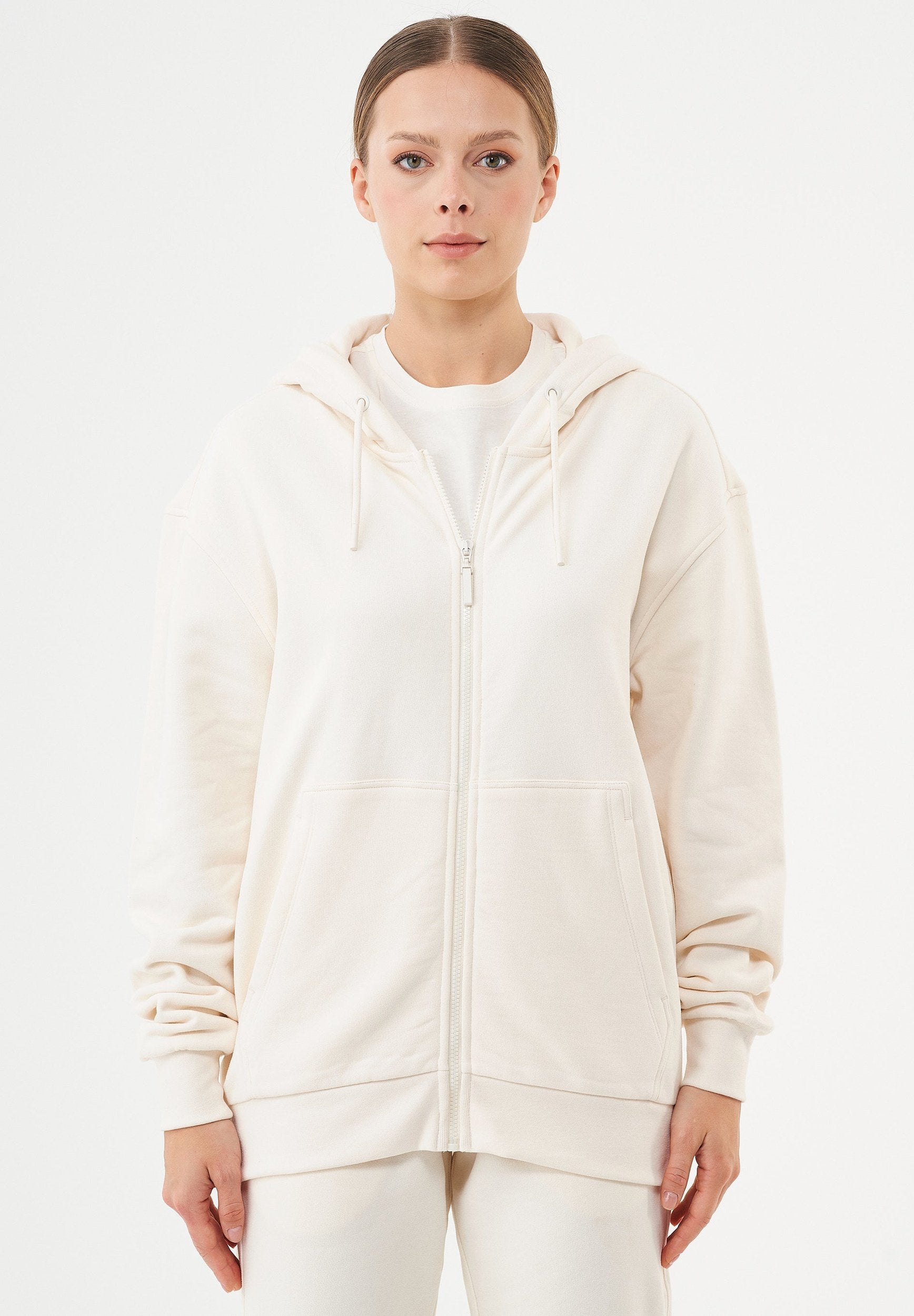 JUNDA Unisex Soft Touch Sweatjacke aus Bio-Baumwolle