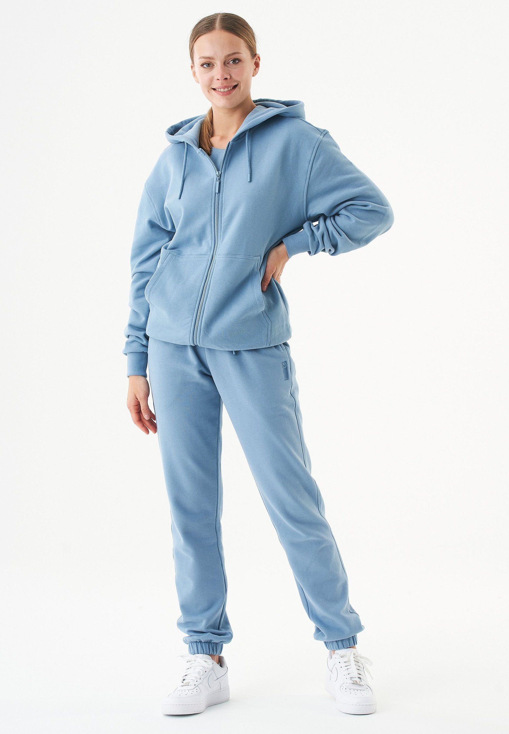 JUNDA Unisex Soft Touch Sweatjacke aus Bio-Baumwolle