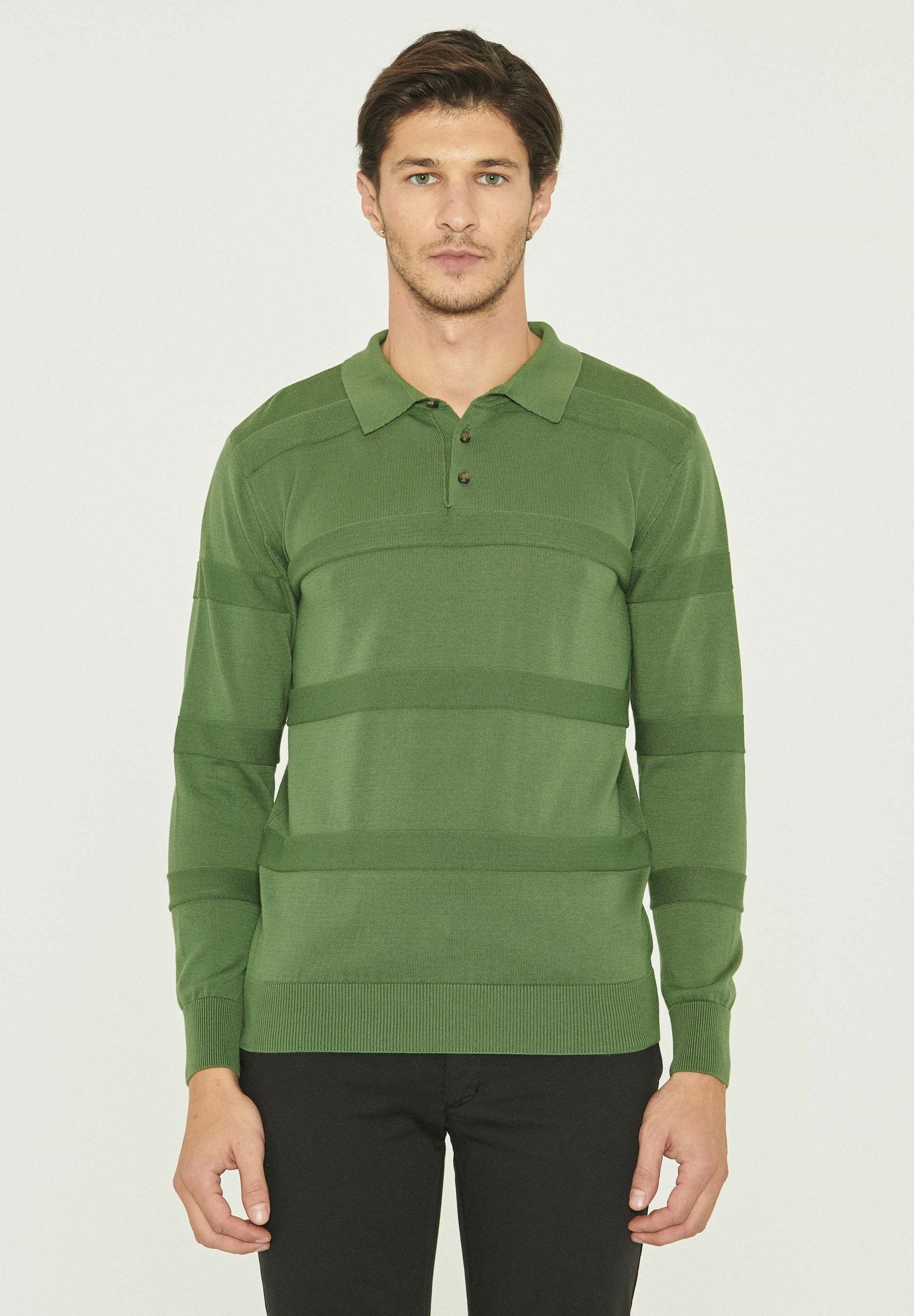 Polokragenpullover aus Bio-Baumwolle