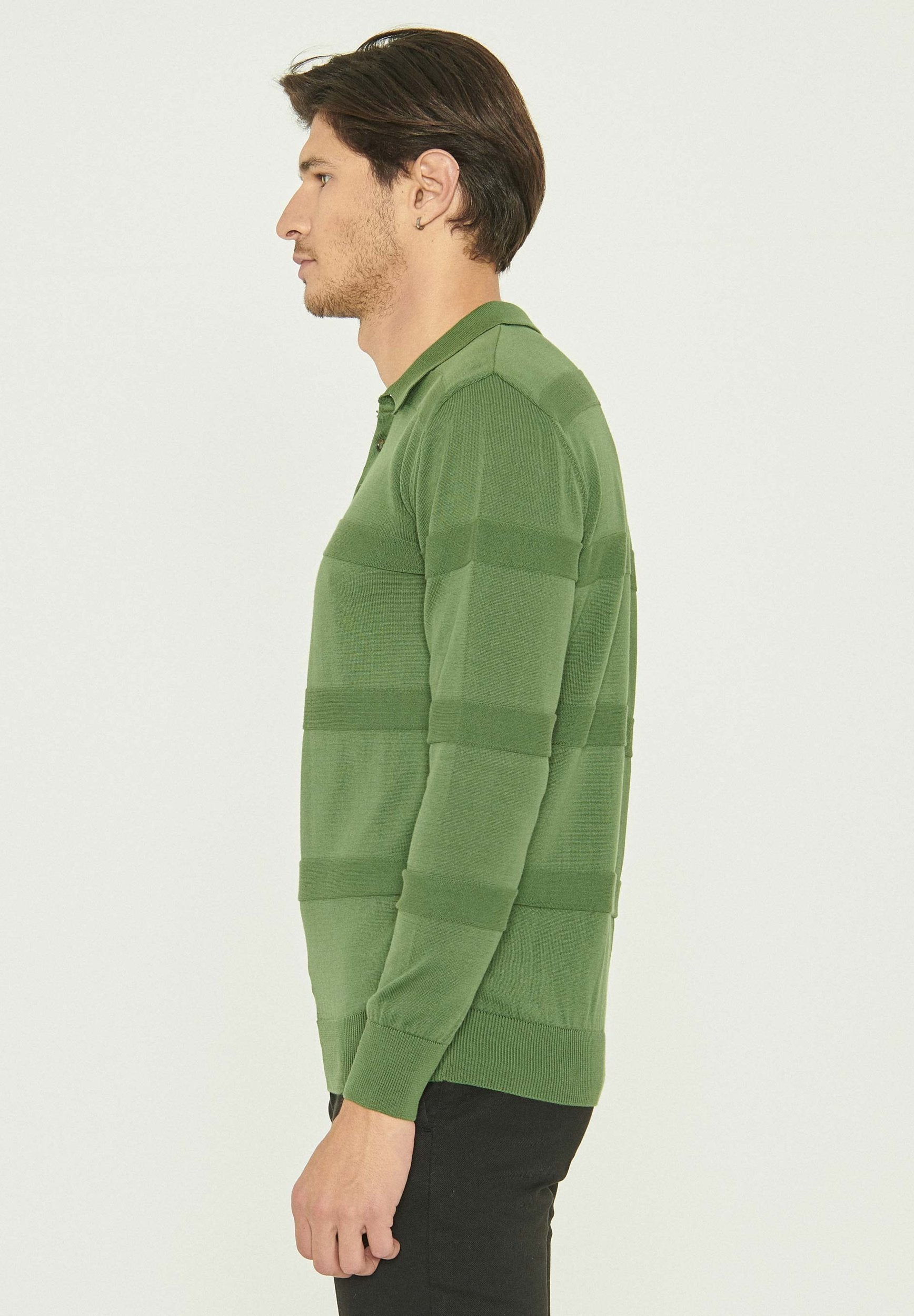Polokragenpullover aus Bio-Baumwolle