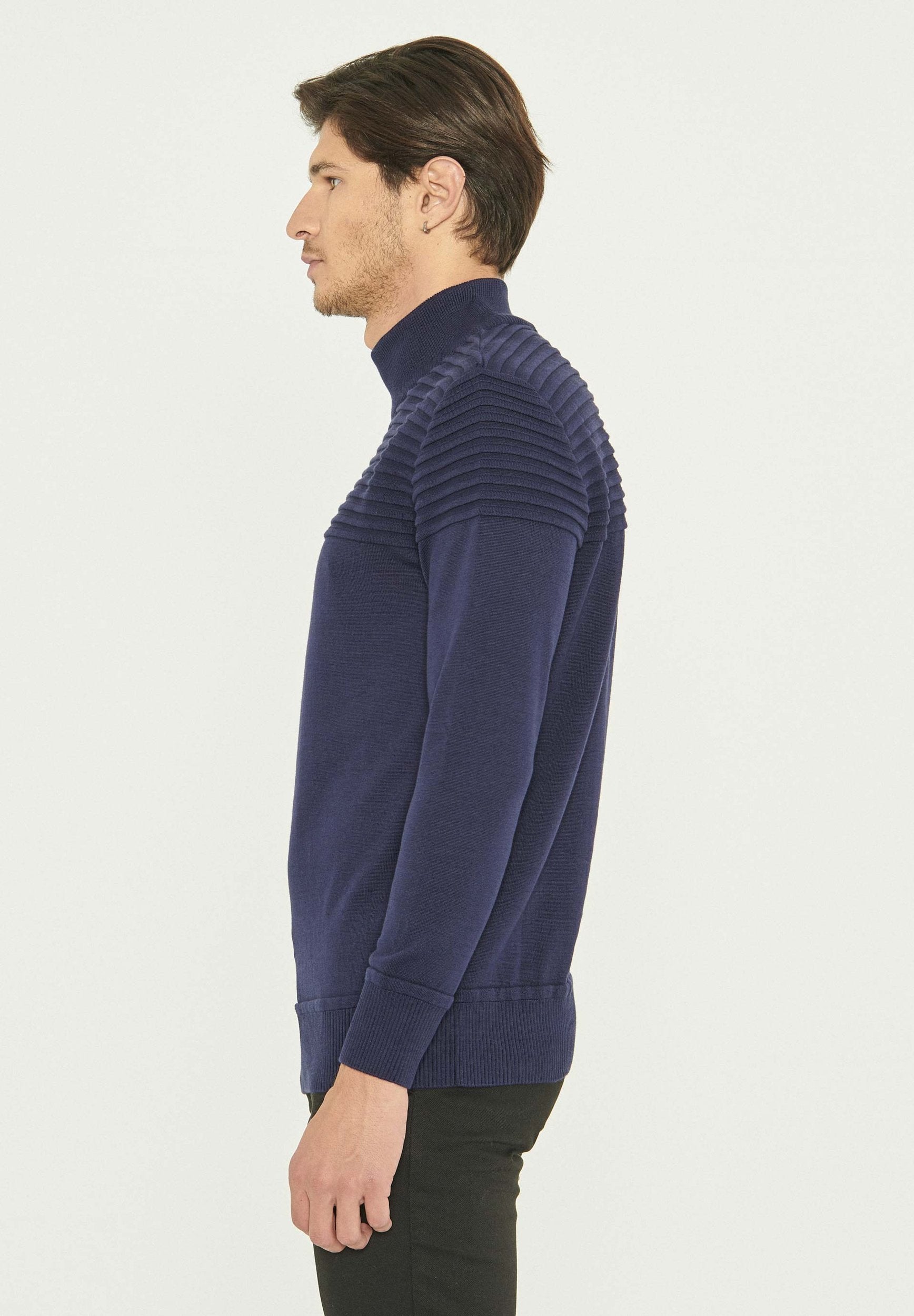 Rollkragenpullover aus Bio-Baumwolle