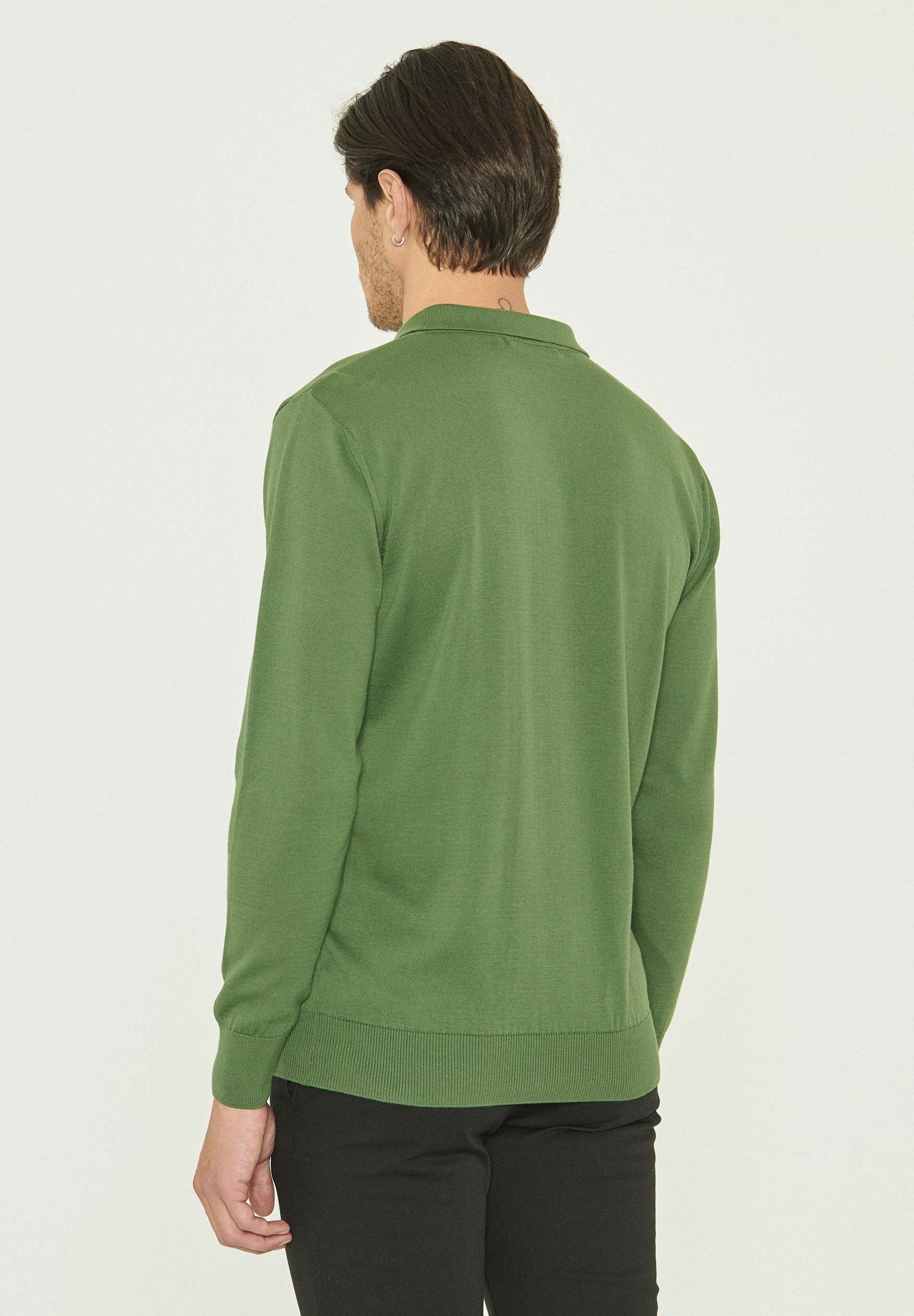 Polokragenpullover  aus Bio-Baumwolle