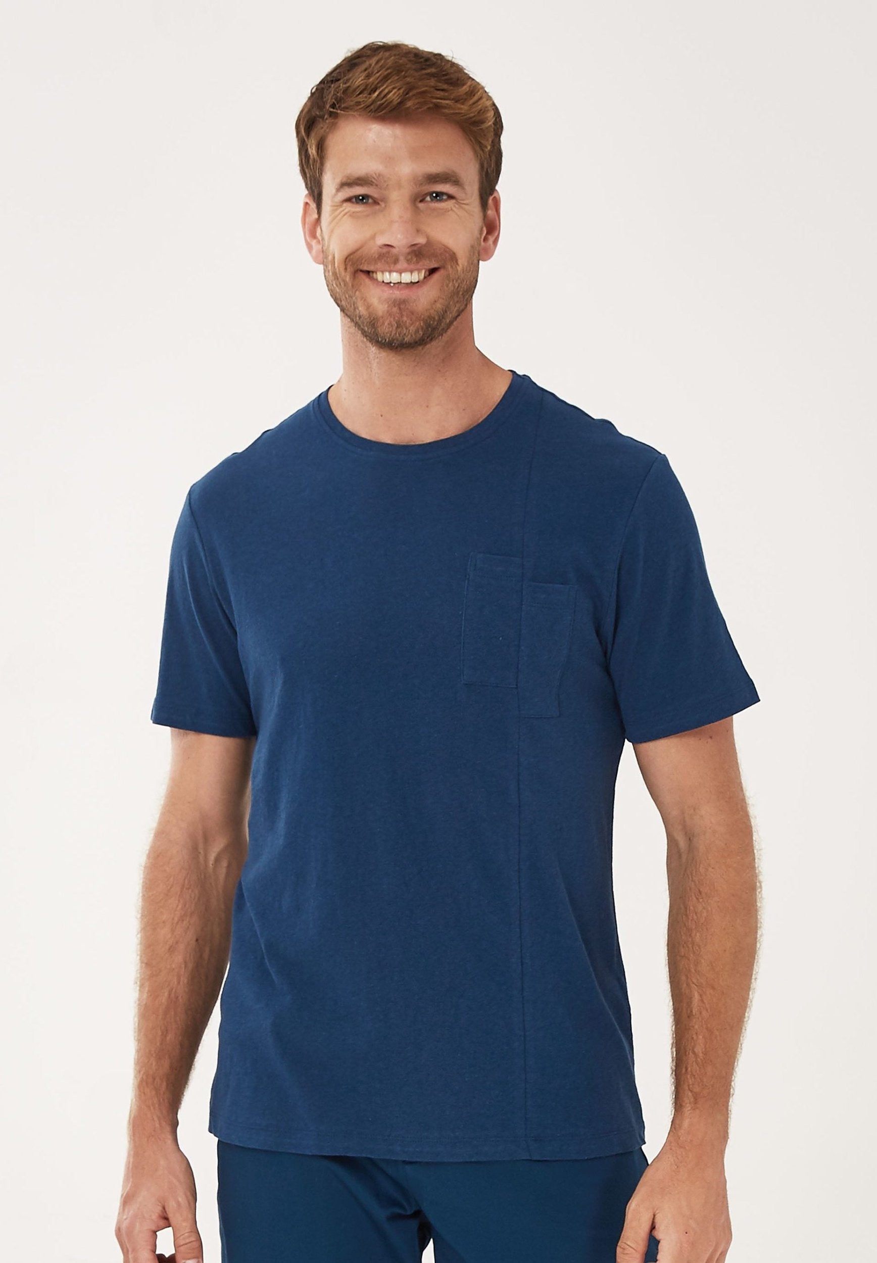 T-Shirt aus Bio-Baumwolle mit Leinen | Nachhaltige Herrenmode