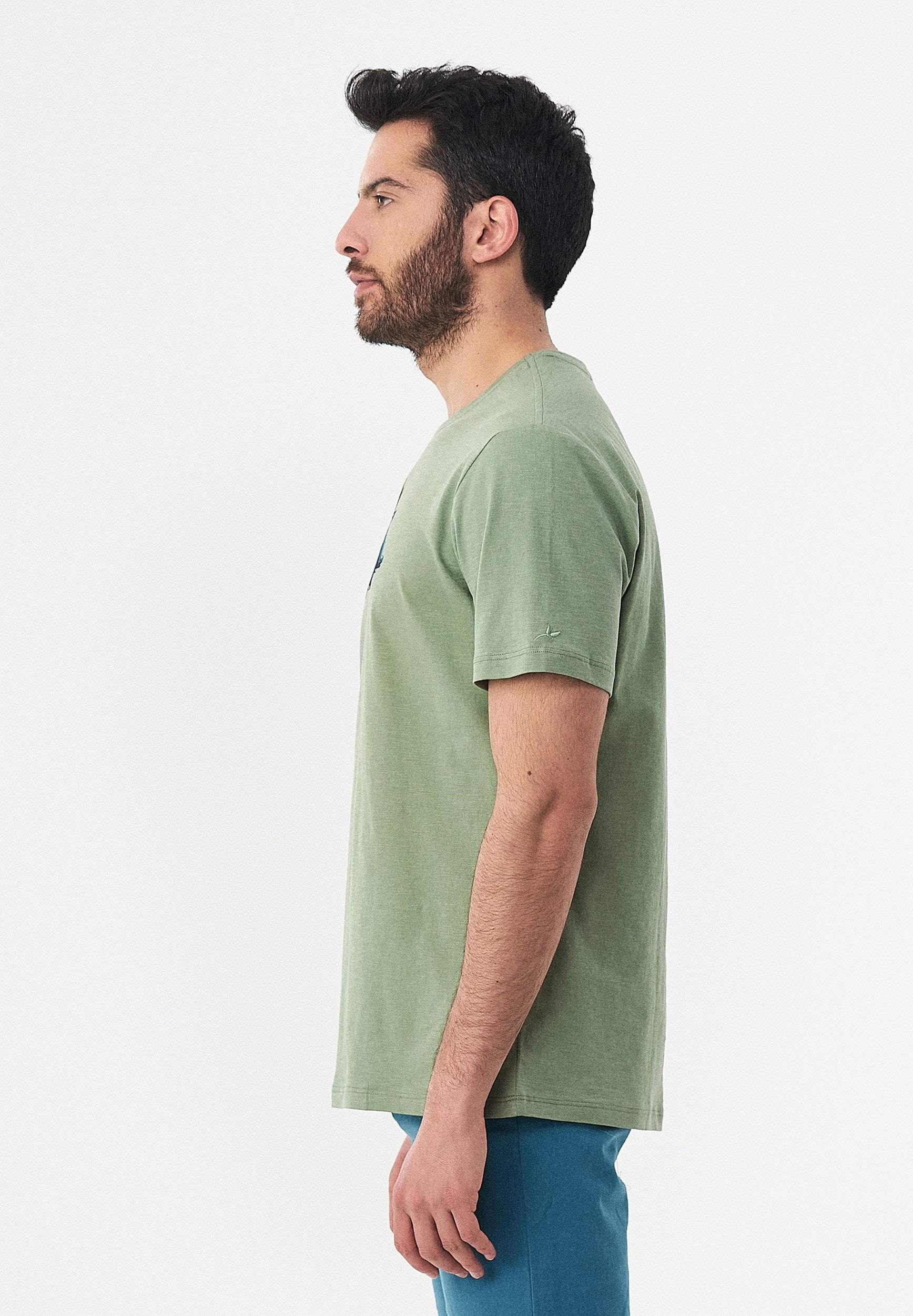 T-Shirt aus Bio-Baumwolle mit der Wagen-Print