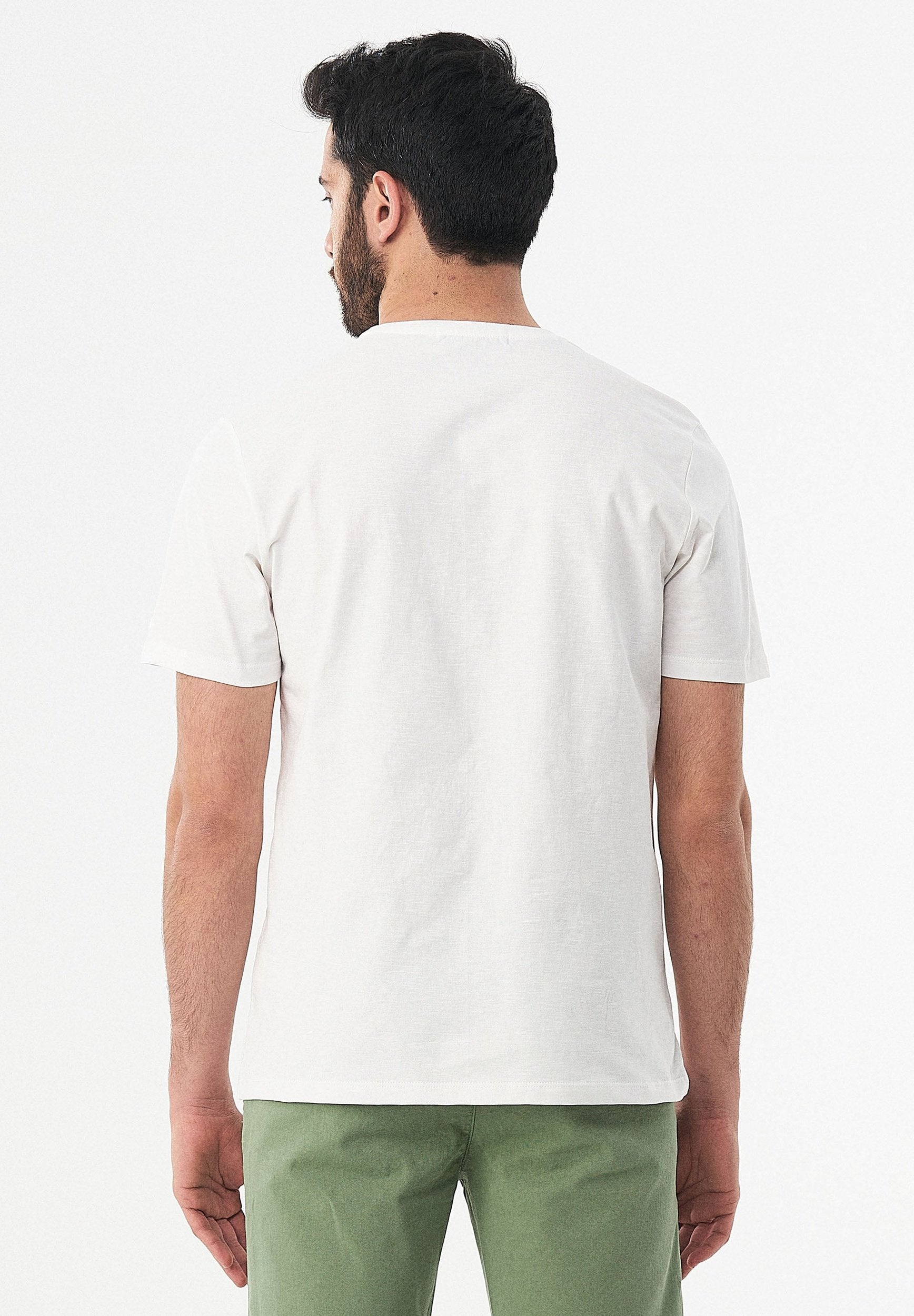 T-Shirt aus Bio-Baumwolle mit Fahrrad-Print