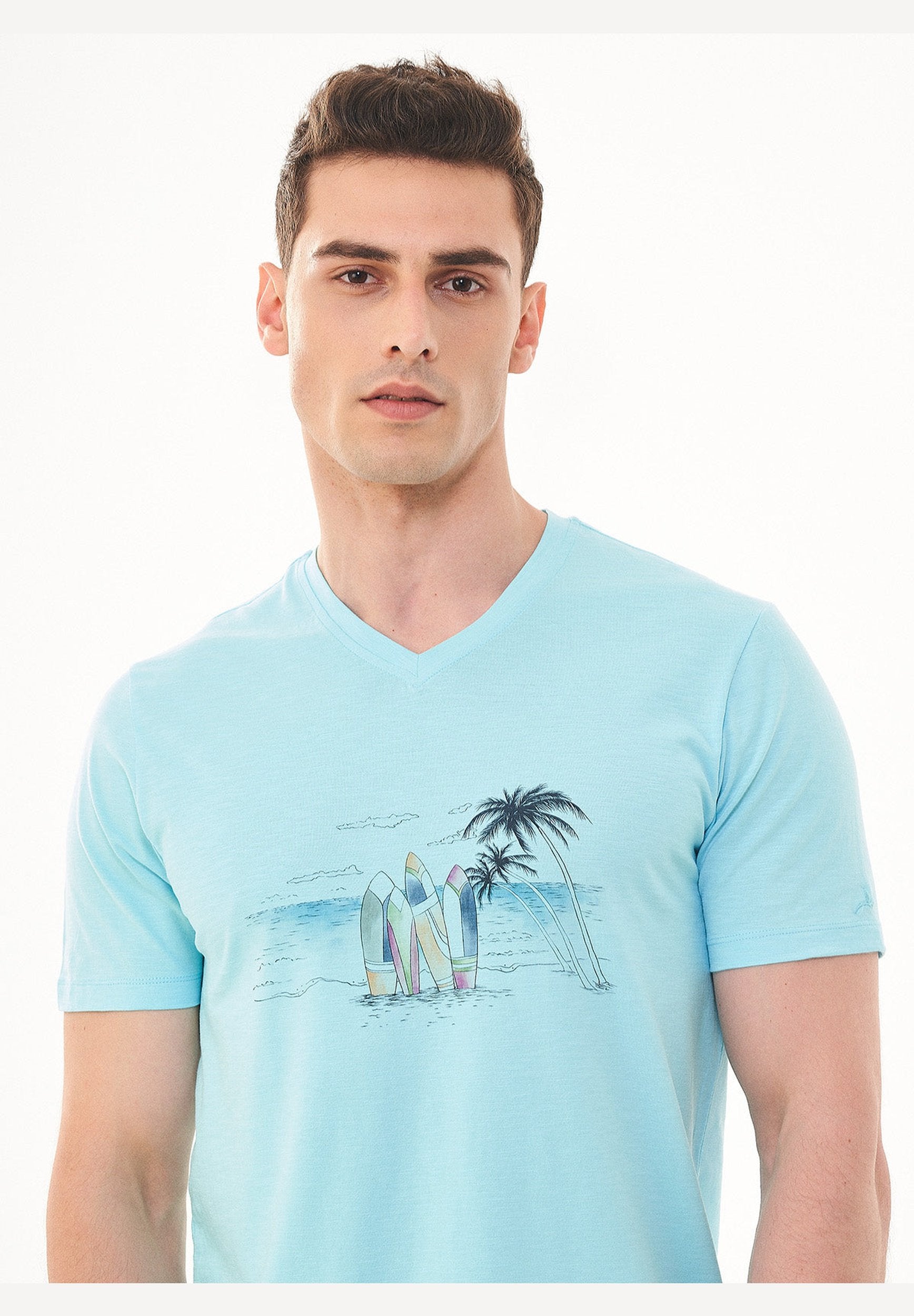 T-Shirt aus Bio-Baumwolle mit Print