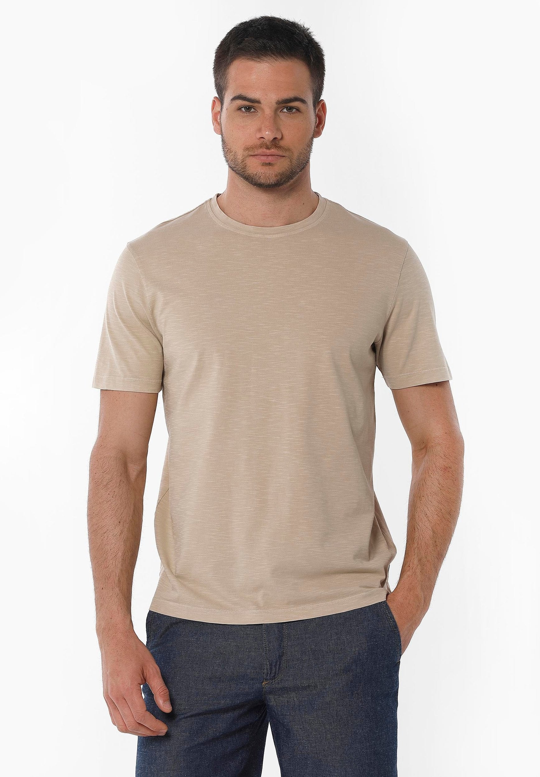 Natural Garment Dyed T-Shirt aus Bio-Baumwolle