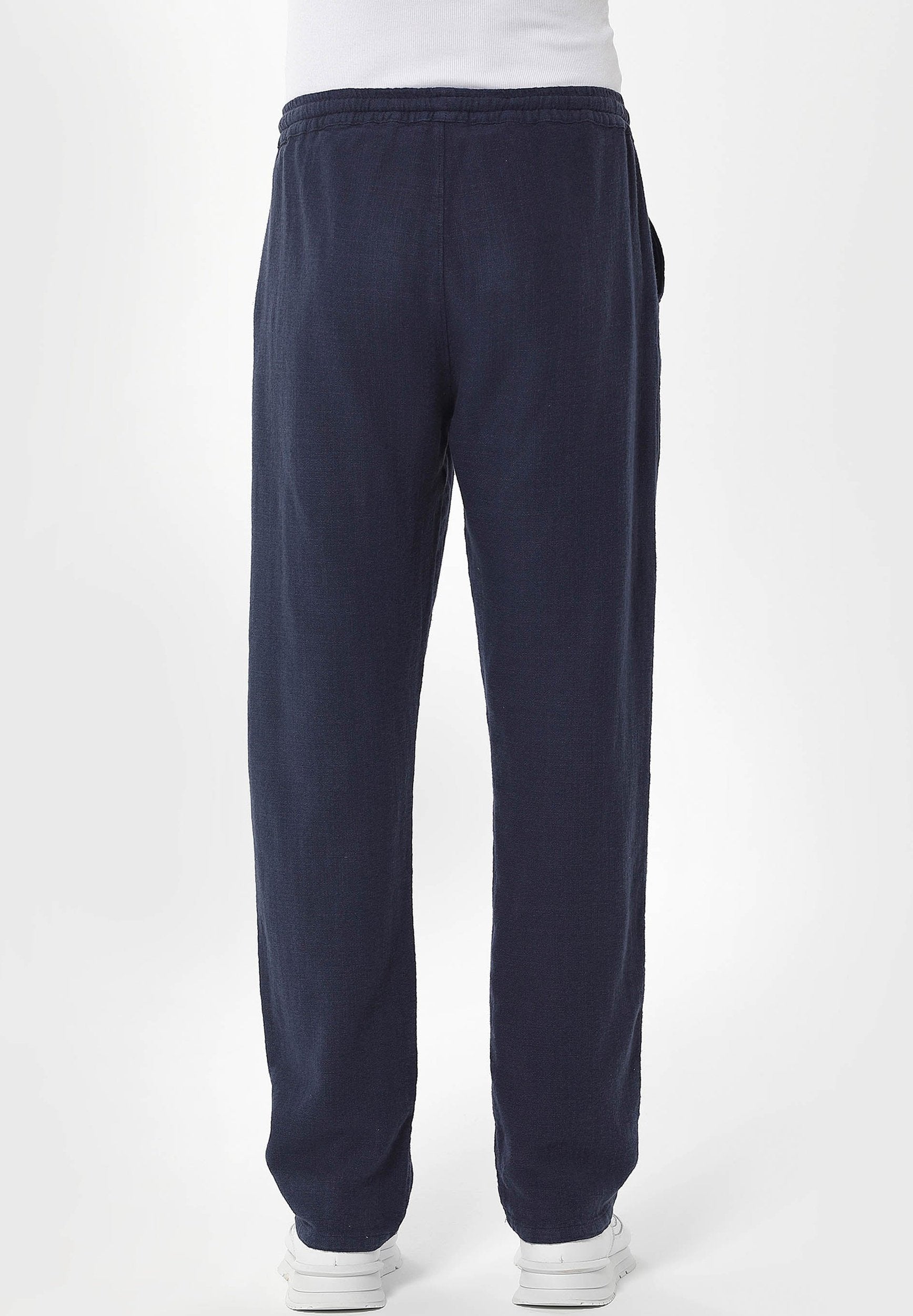 Hose aus Leinen-Bio Baumwolle Mix