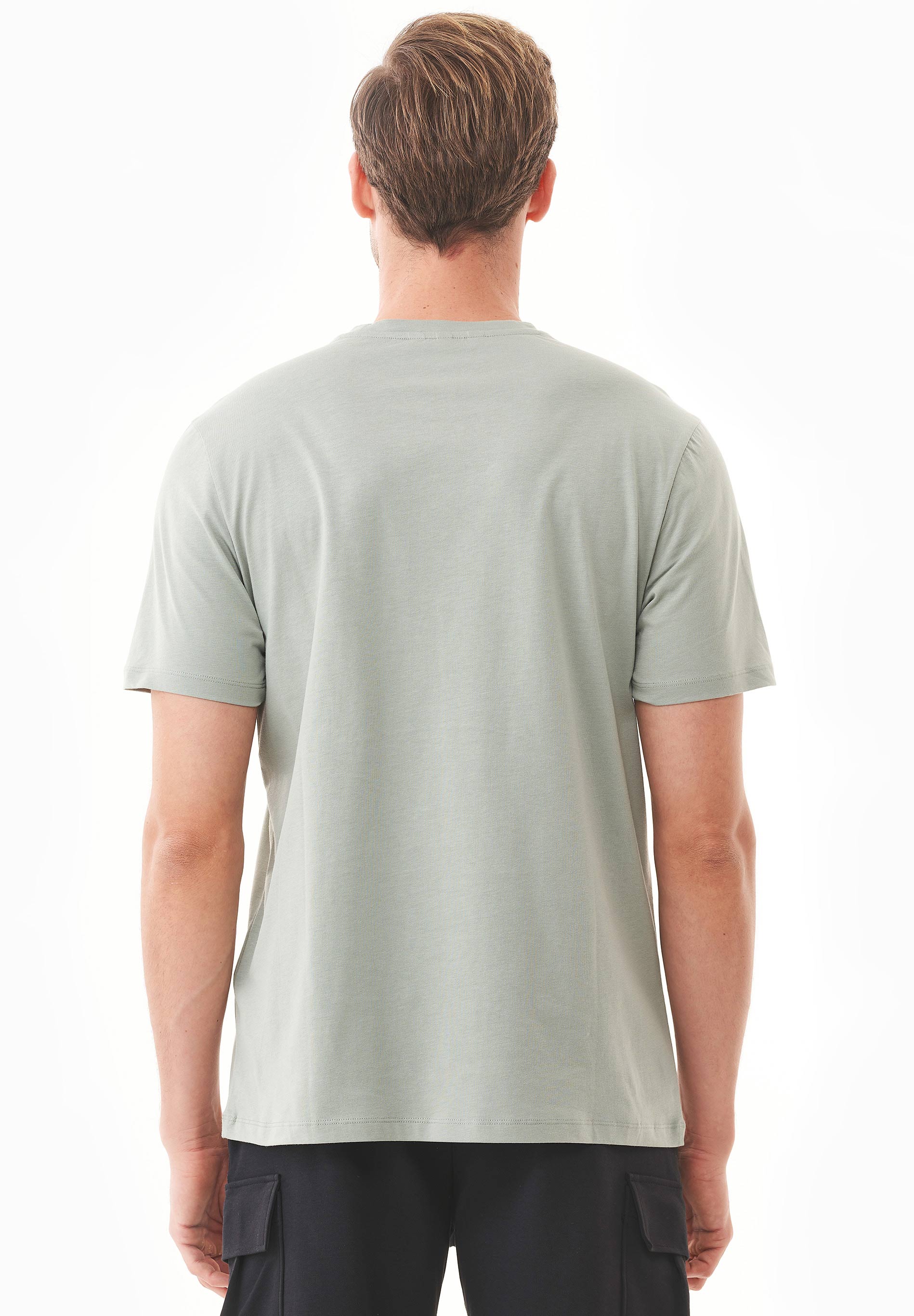 T-Shirt aus Bio-Baumwolle mit Fahrrad-Print