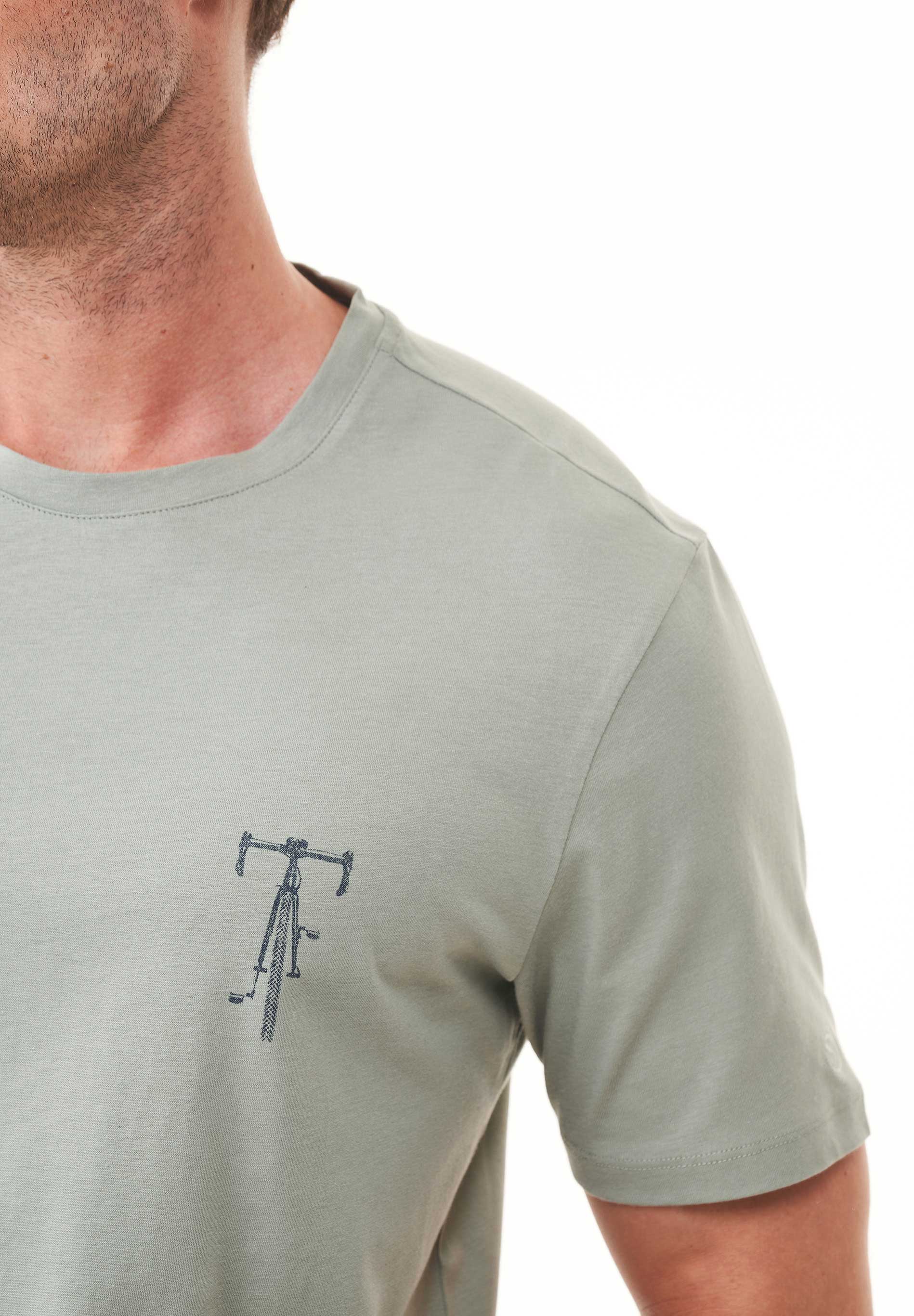 T-Shirt aus Bio-Baumwolle mit Fahrrad-Print