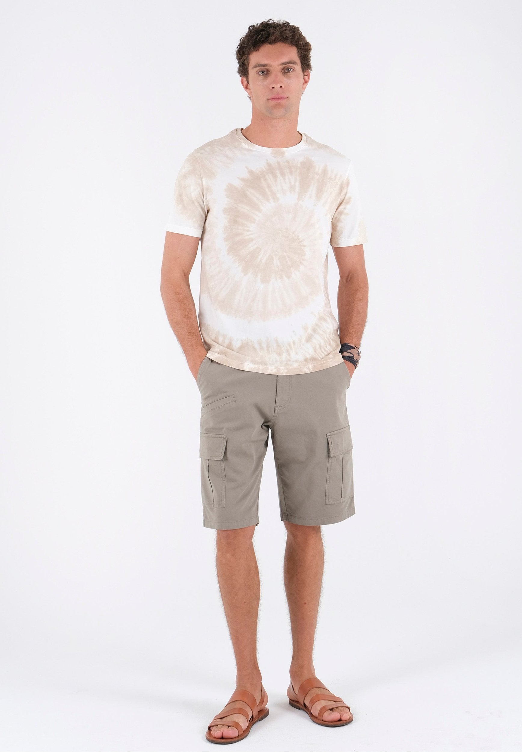 T-Shirt aus Bio-Baumwolle mit Tie-Dye-Effekt