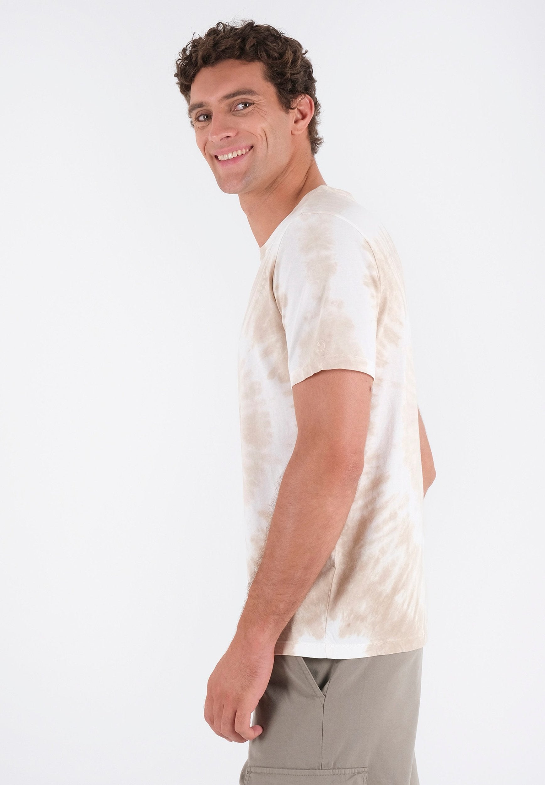 T-Shirt aus Bio-Baumwolle mit Tie-Dye-Effekt