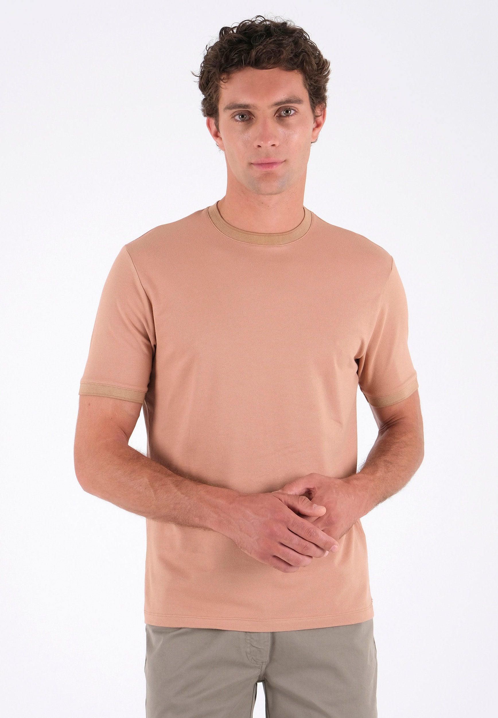 T-Shirt aus Bio-Baumwoll-Piqué mit Print