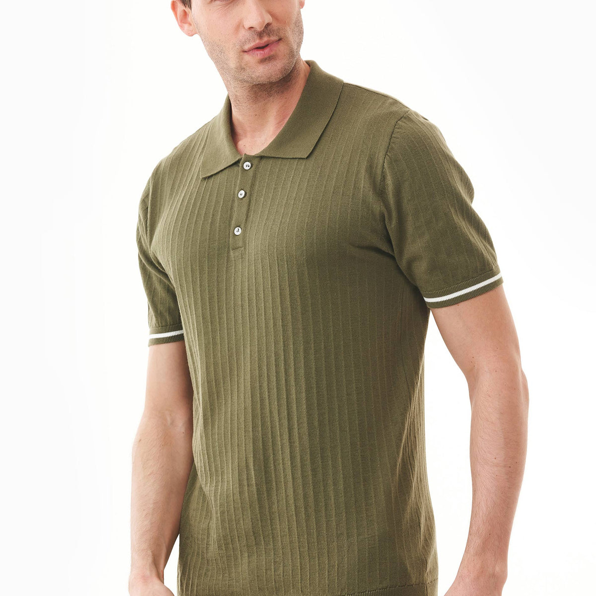 Strick-Poloshirt aus Bio-Baumwolle | Faire Mode Herren