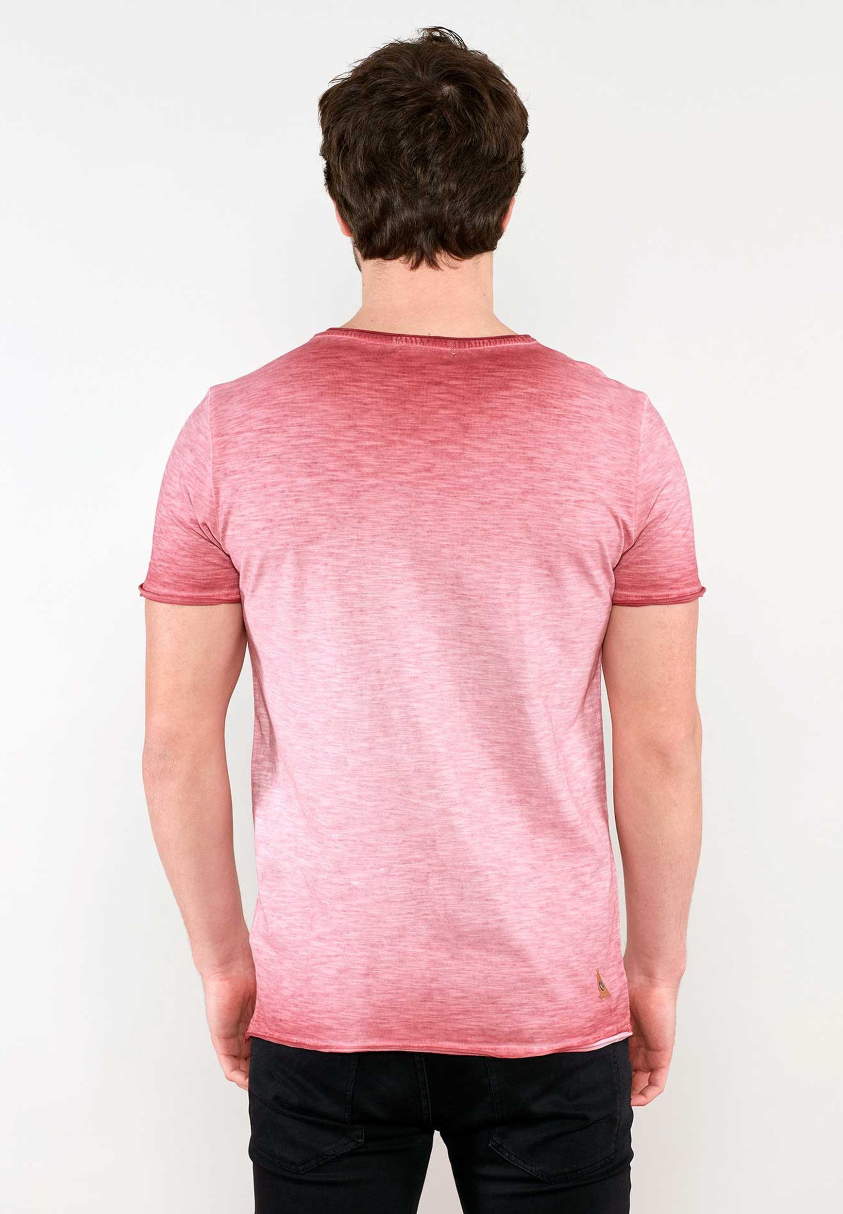 Raw-edge T-Shirt aus Bio-Baumwolle mit Logo-Print