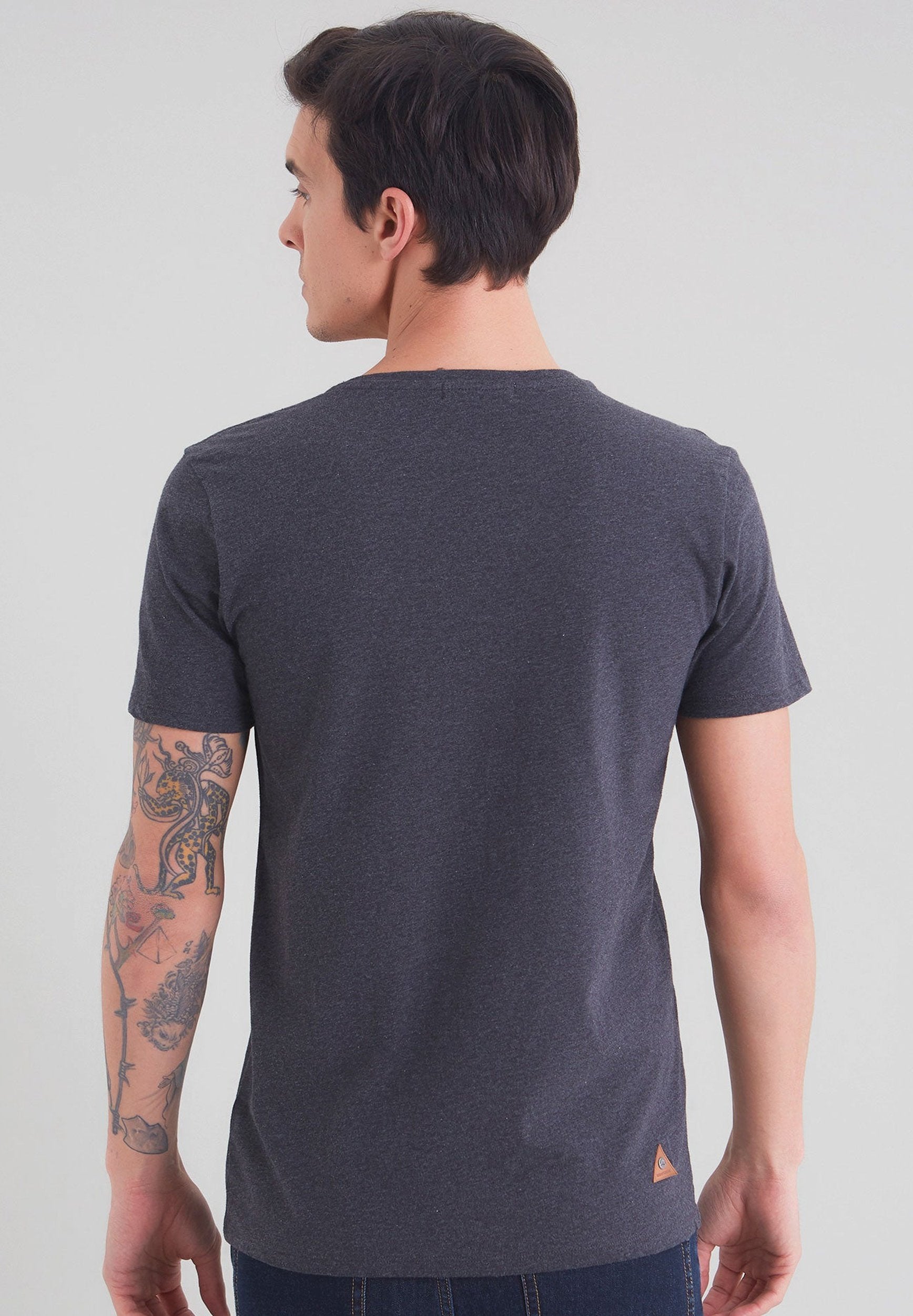 Kurzarm T-Shirt aus Bio-Baumwolle mit Fotoaparat - Print