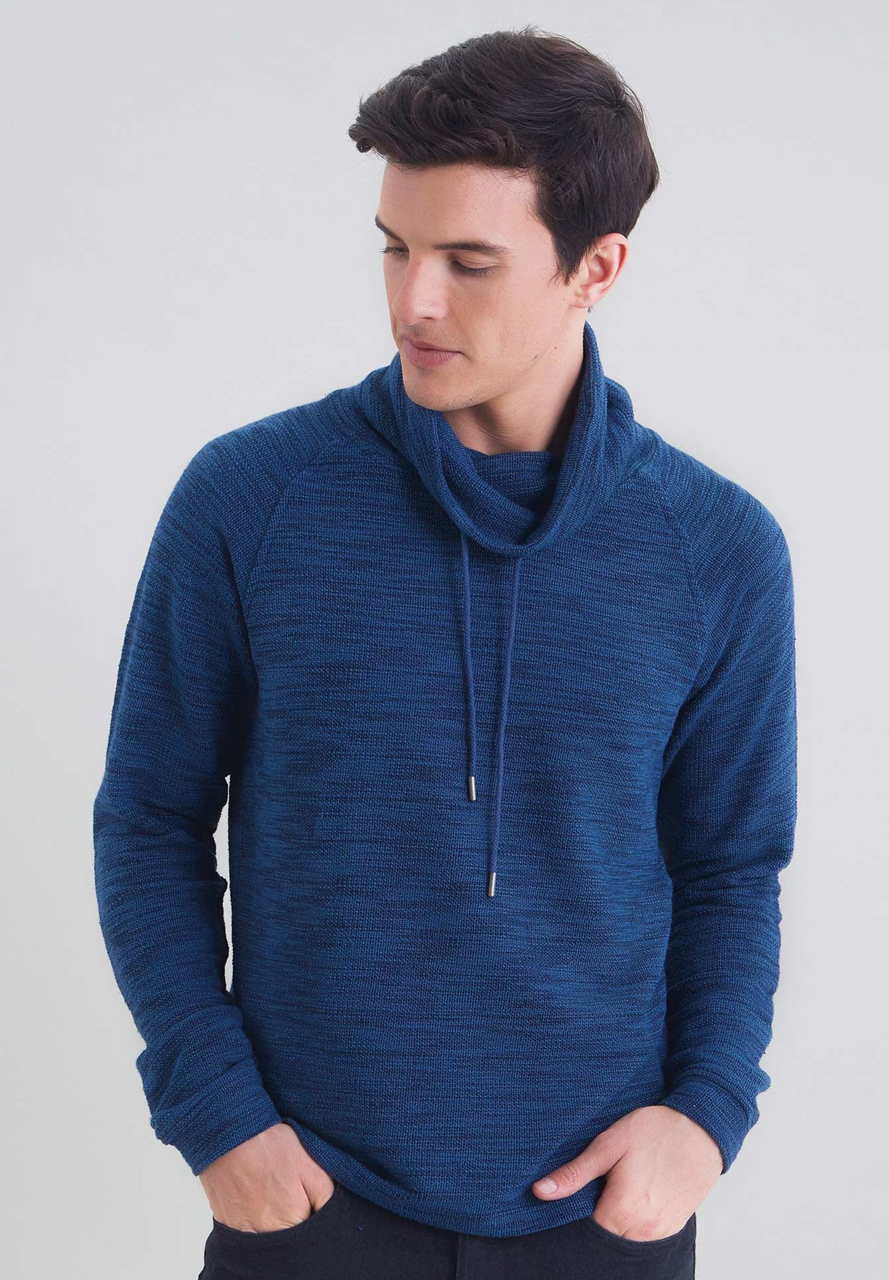 Schalkragen Pullover Mit Reissverschluss Am Kragen Herren