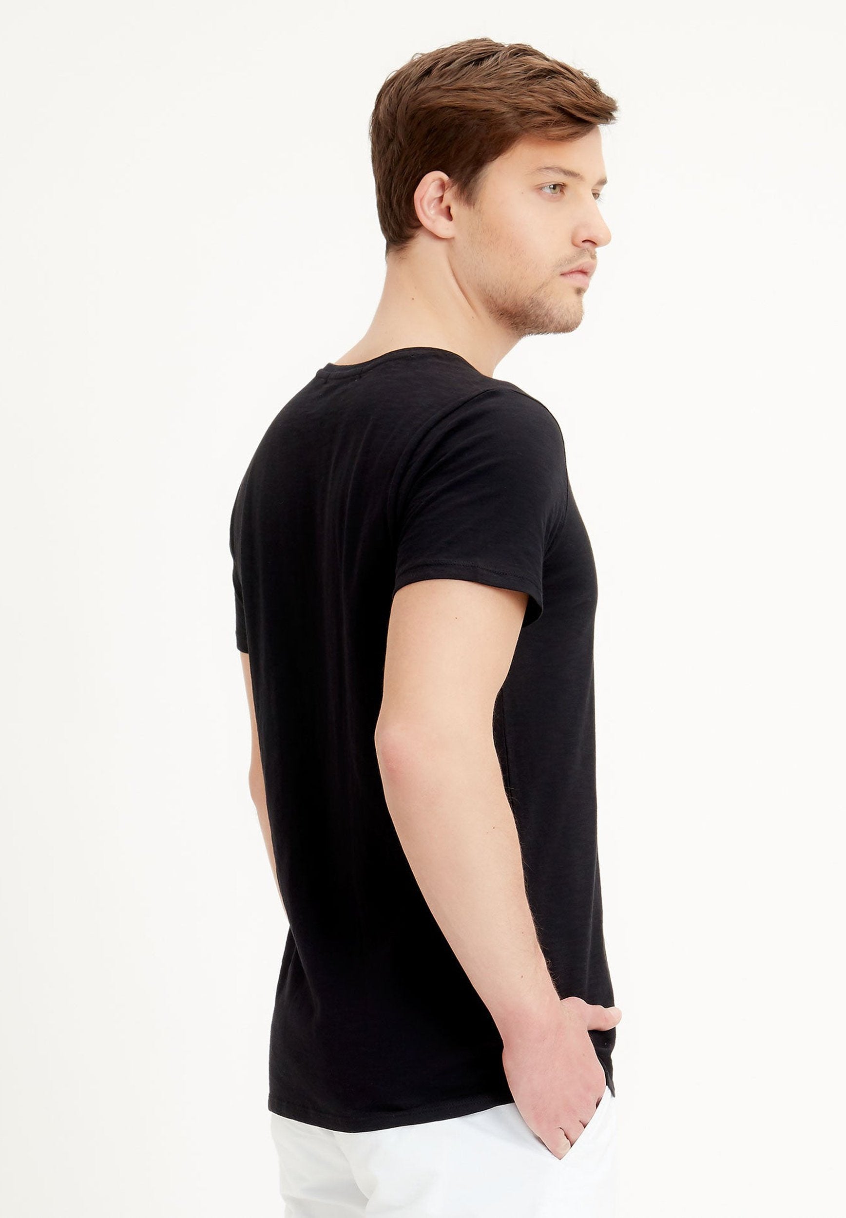 T-Shirt aus Bio-Baumwolle mit Papierschiff-Druck