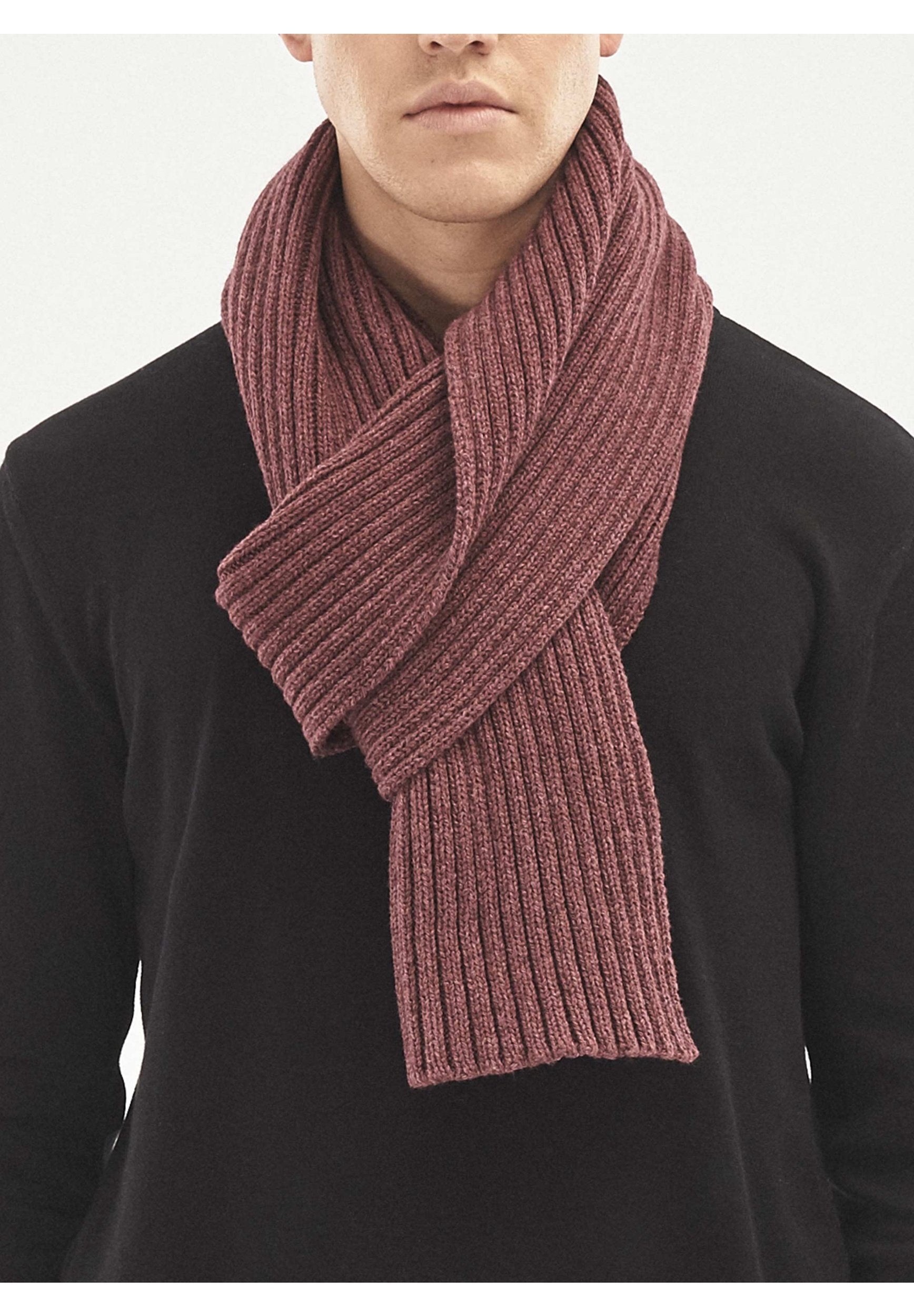 Strickschal aus Bio-Merinowolle und Bio-Baumwolle