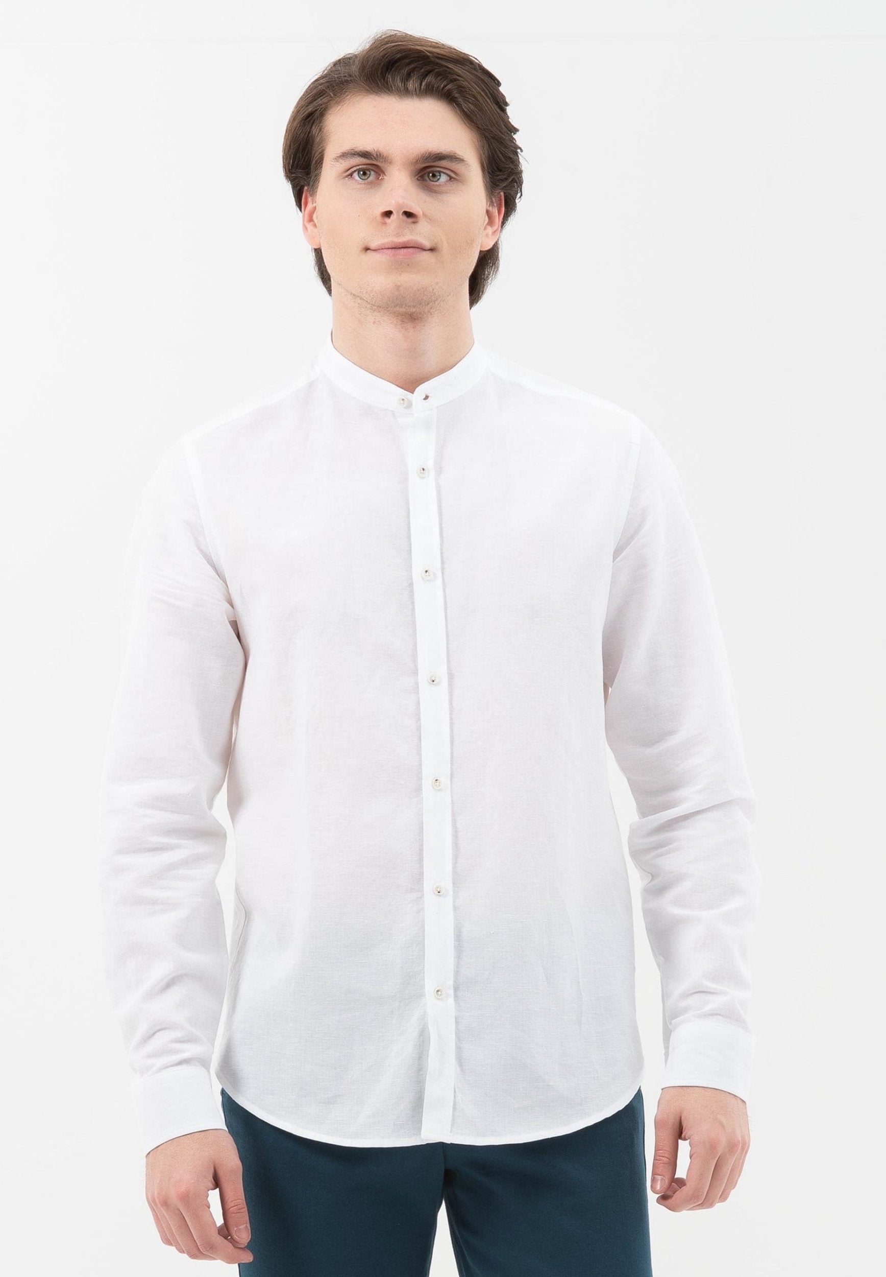 Langarm-Hemd aus Leinen mit Bio-Baumwolle | Nachhaltige Mode Herren