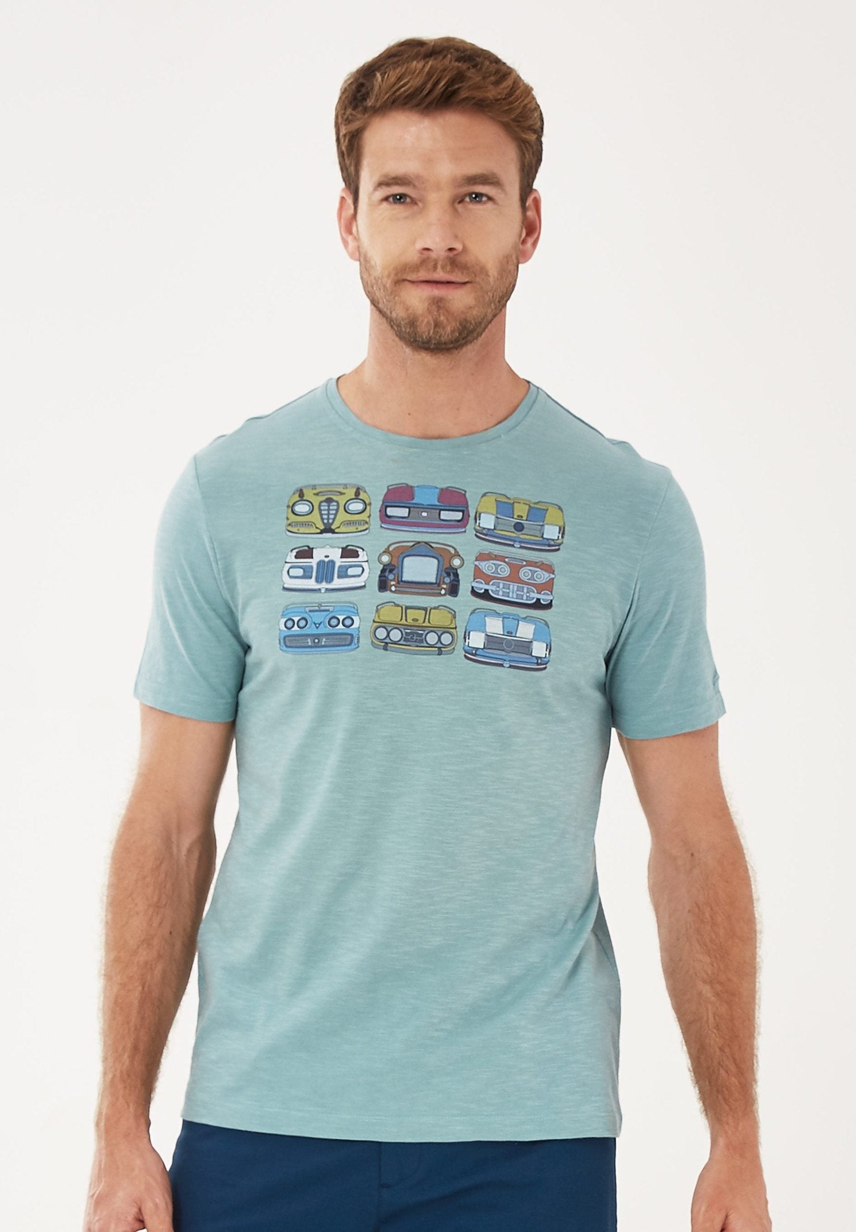 T-Shirt aus Bio-Baumwolle mit Print | Nachhaltige Herrenmode