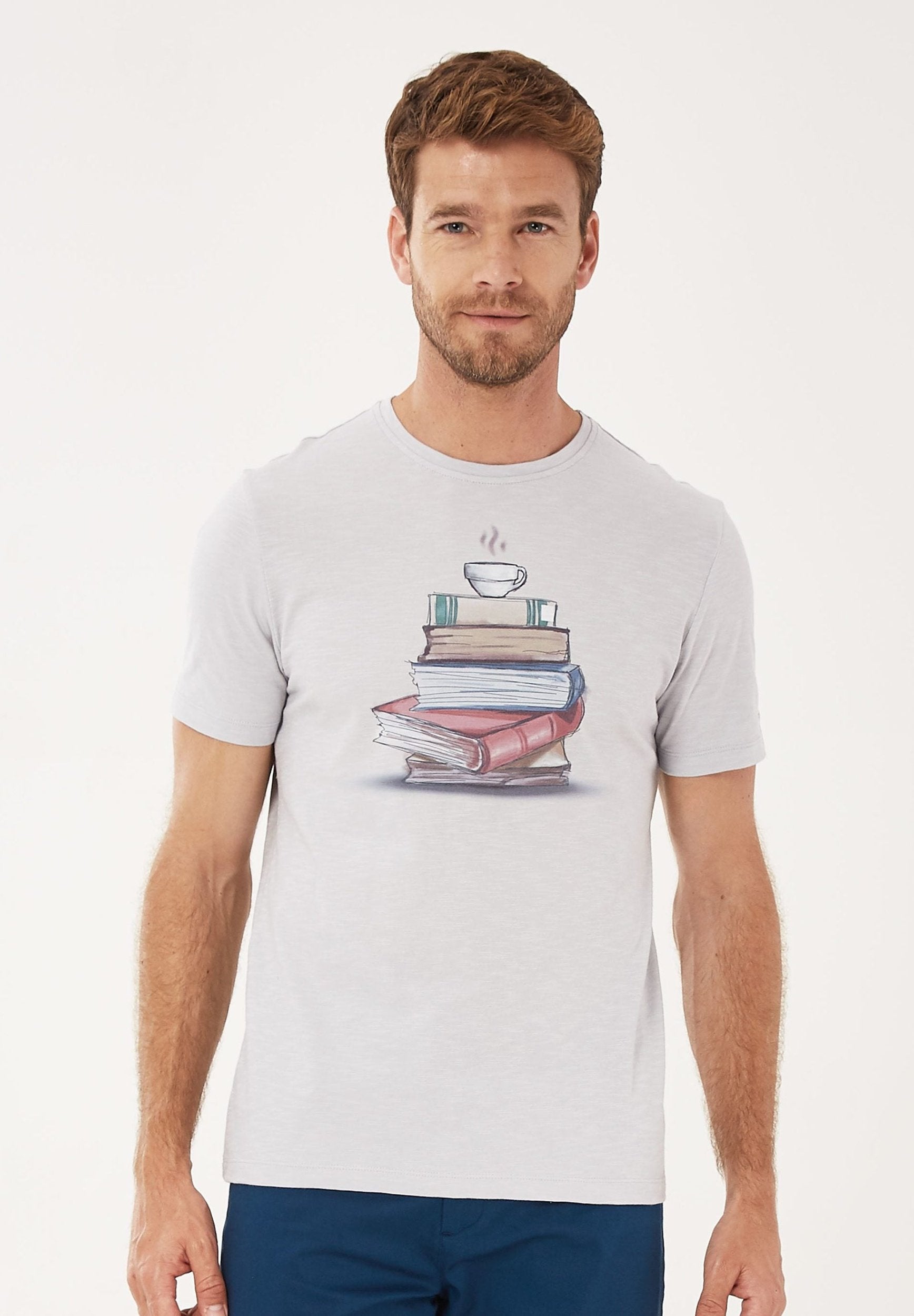 T-Shirt aus Bio-Baumwolle mit Print | Nachhaltige Herrenmode