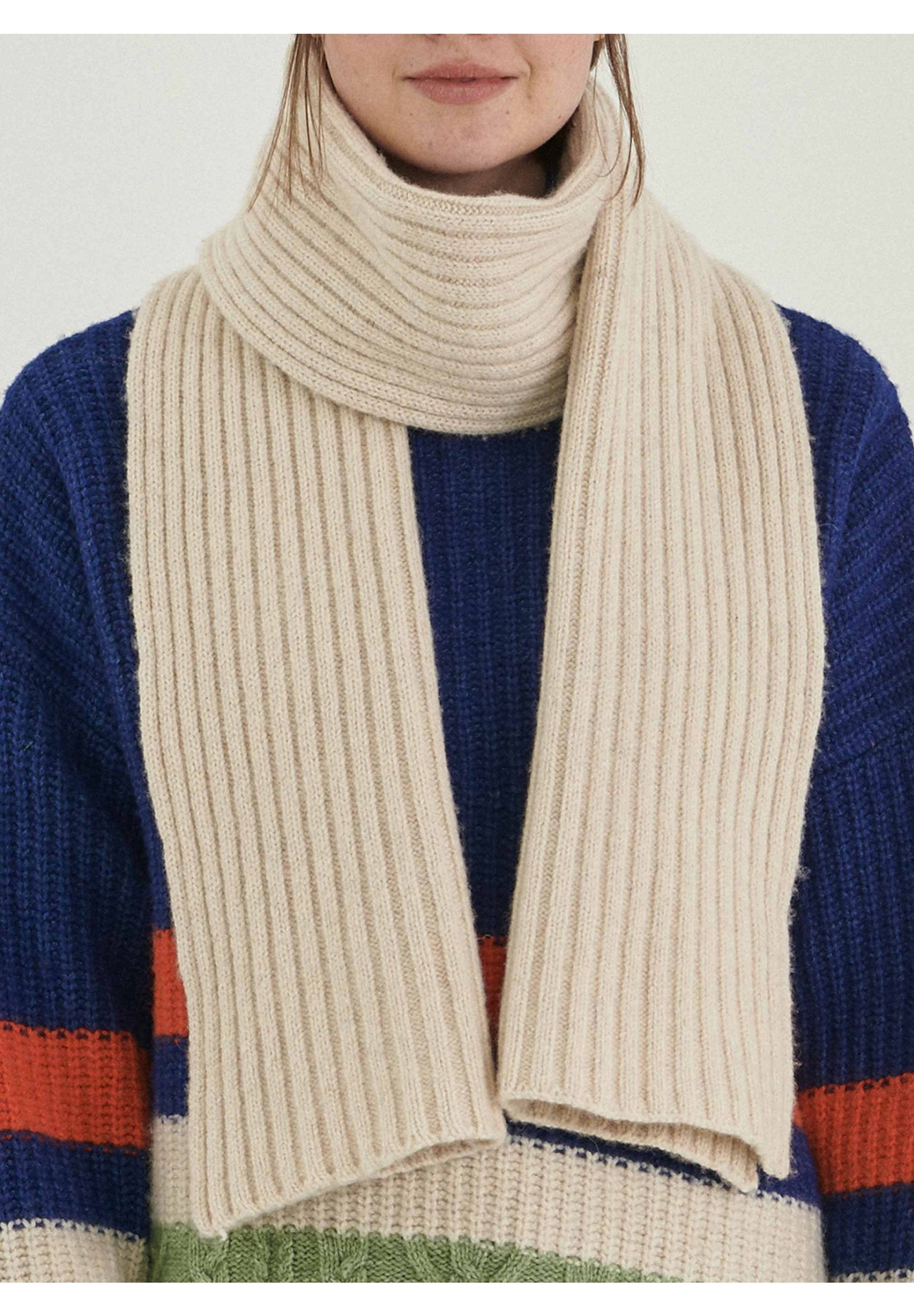 Unisex Strickschal aus Bio-Merinowolle und Bio-Baumwolle
