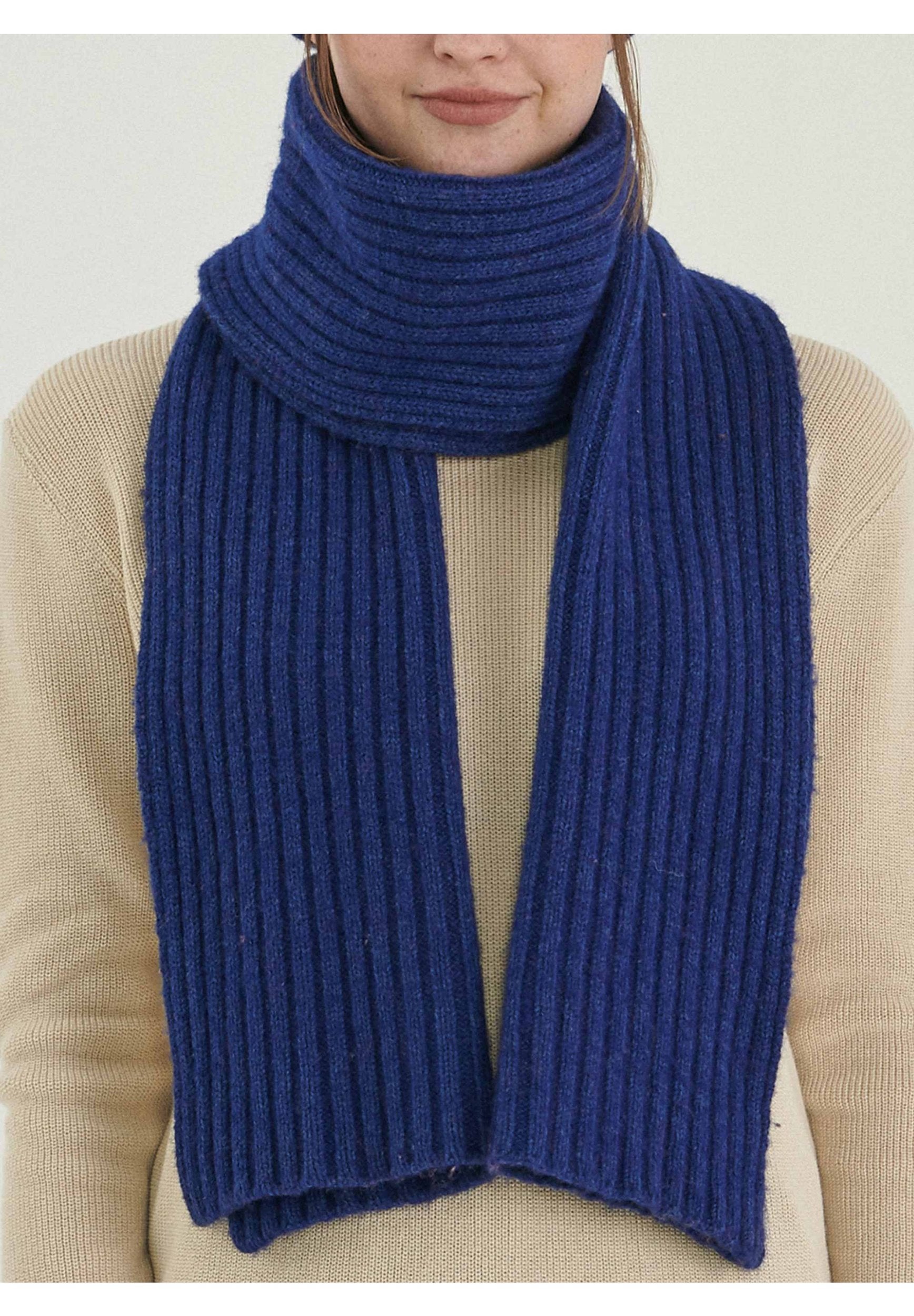 Unisex Strickschal aus Bio-Merinowolle und Bio-Baumwolle