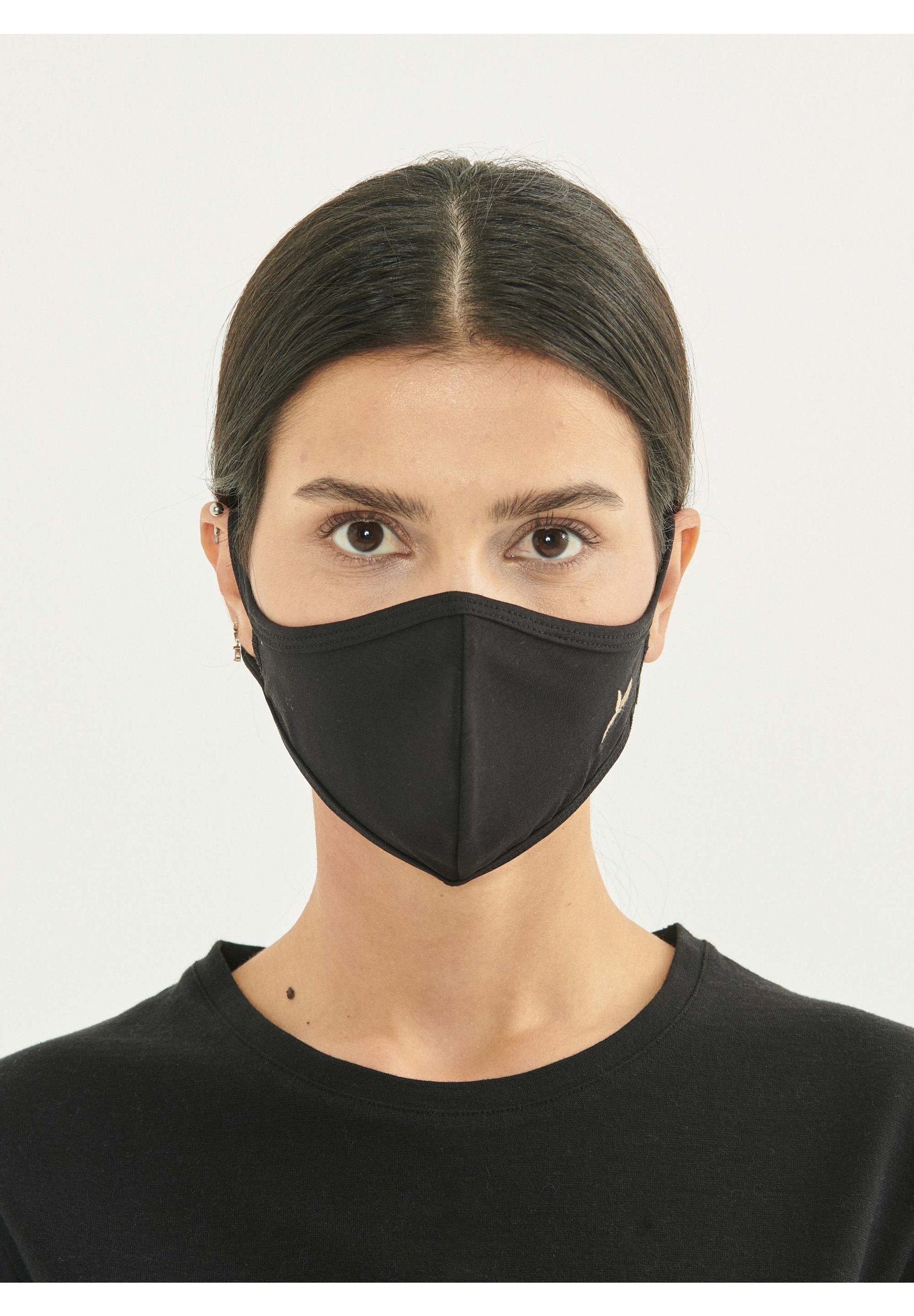 Antibakterielle & Antimikrobielle Behelfs-Mund-Nasen-Maske aus Baumwoll-Mix