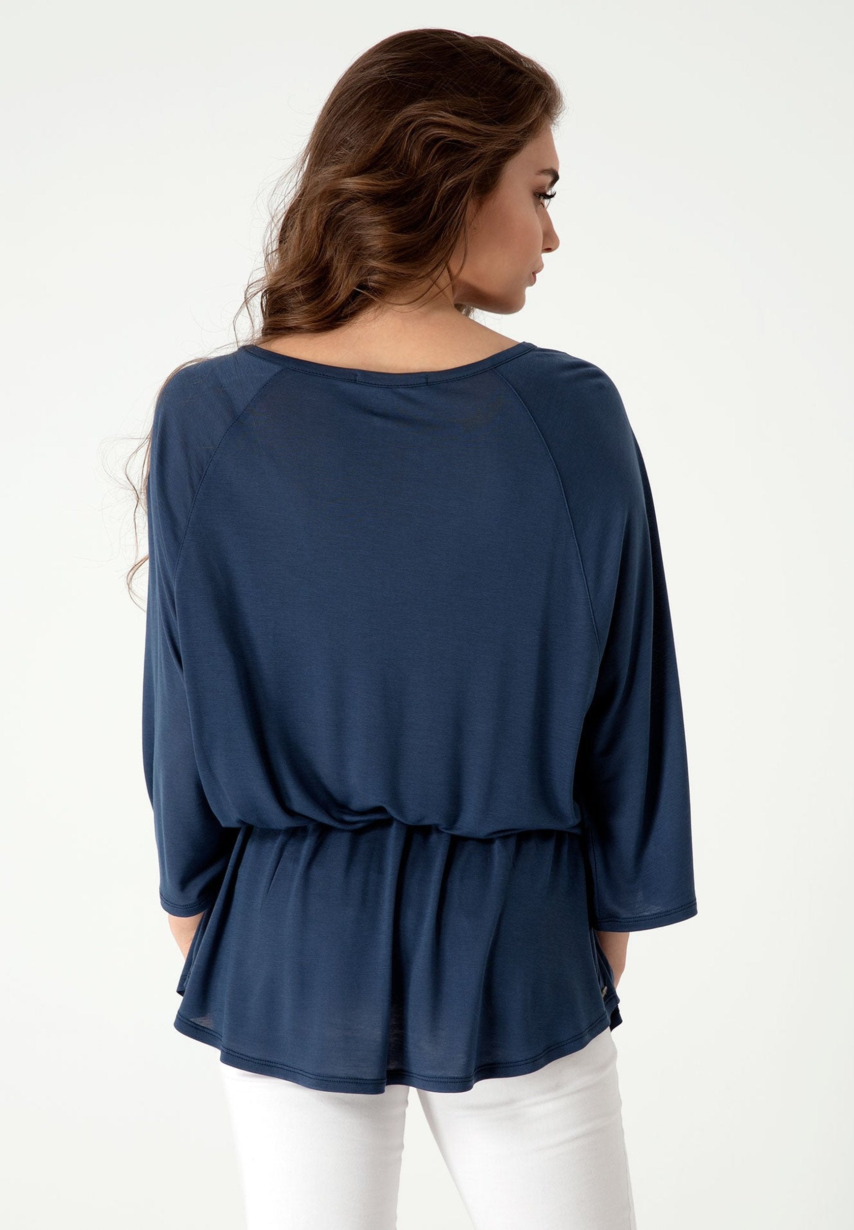 Bluse aus TENCEL™ Lyocell mit 3/4-Arm