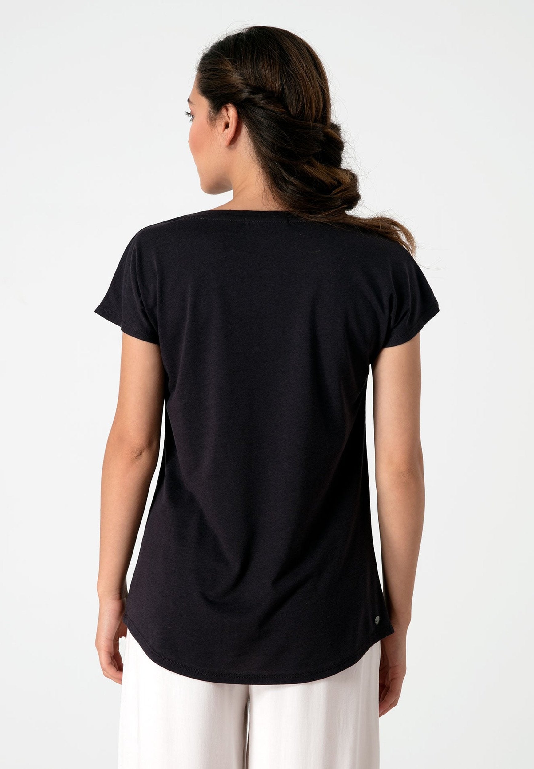 T-Shirt aus TENCEL™ Lyocell und Bio-Baumwolle