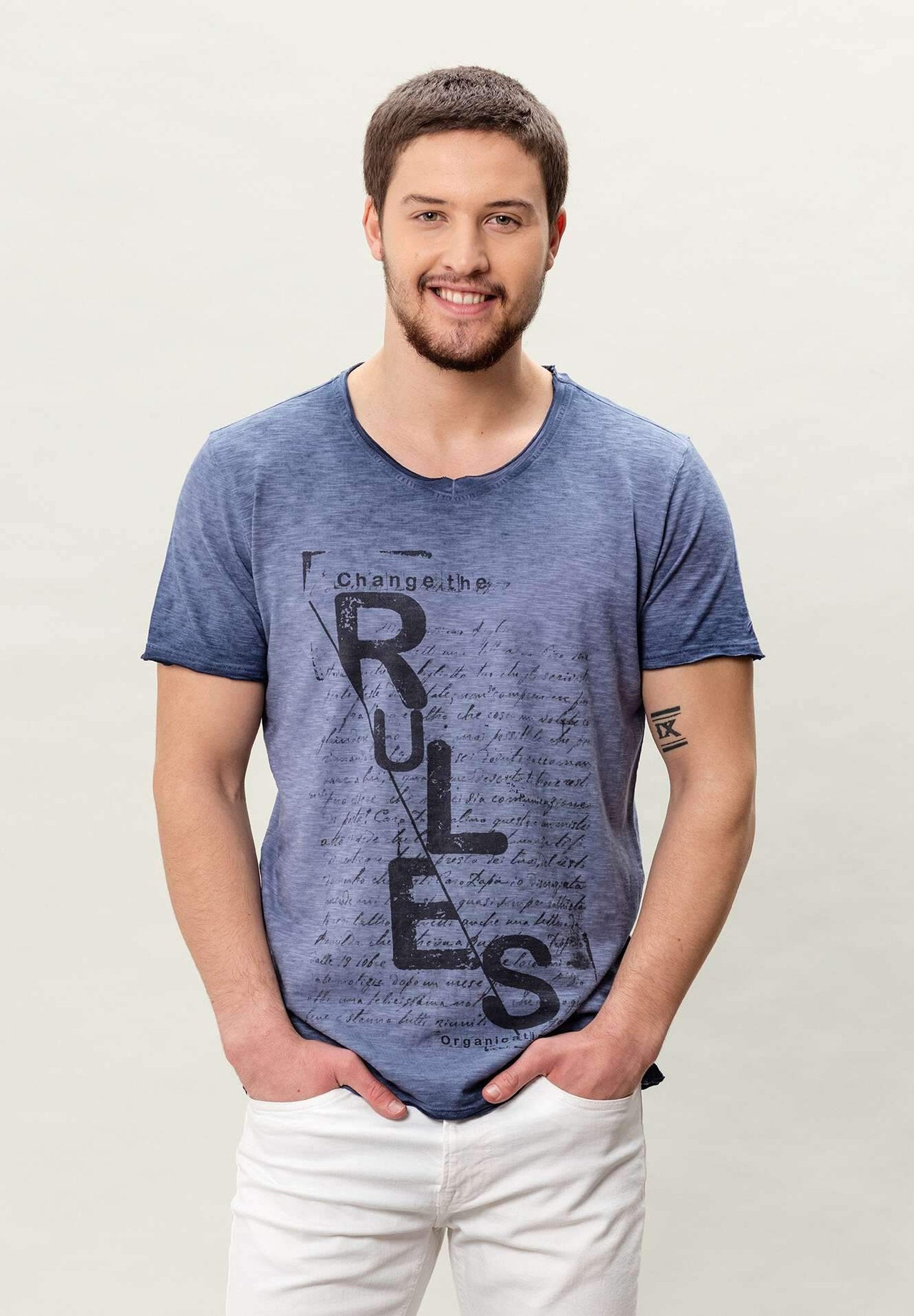 Garment Dyed T-Shirt aus Bio-Baumwolle