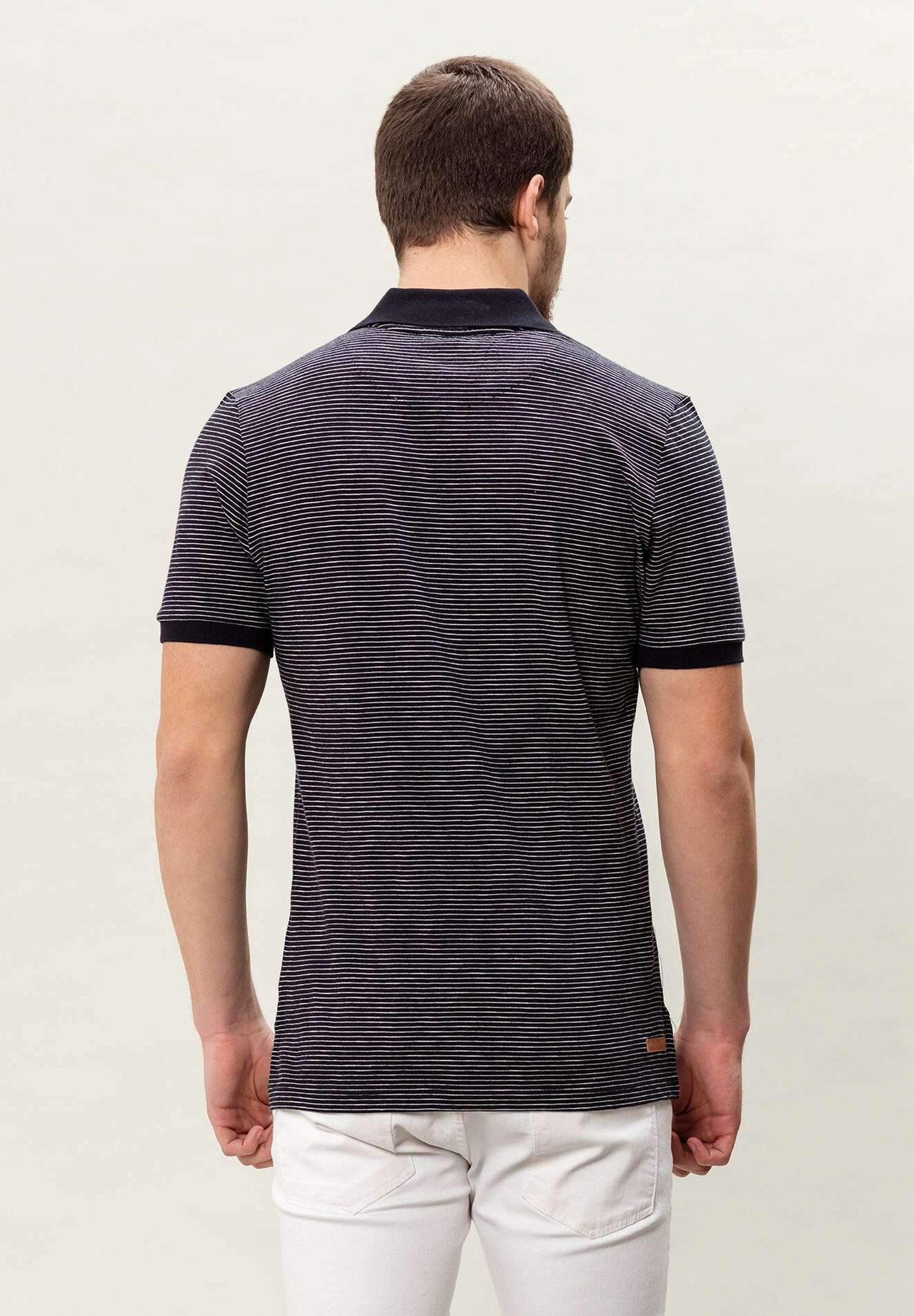 Gestreiftes Poloshirt aus Bio-Baumwolle