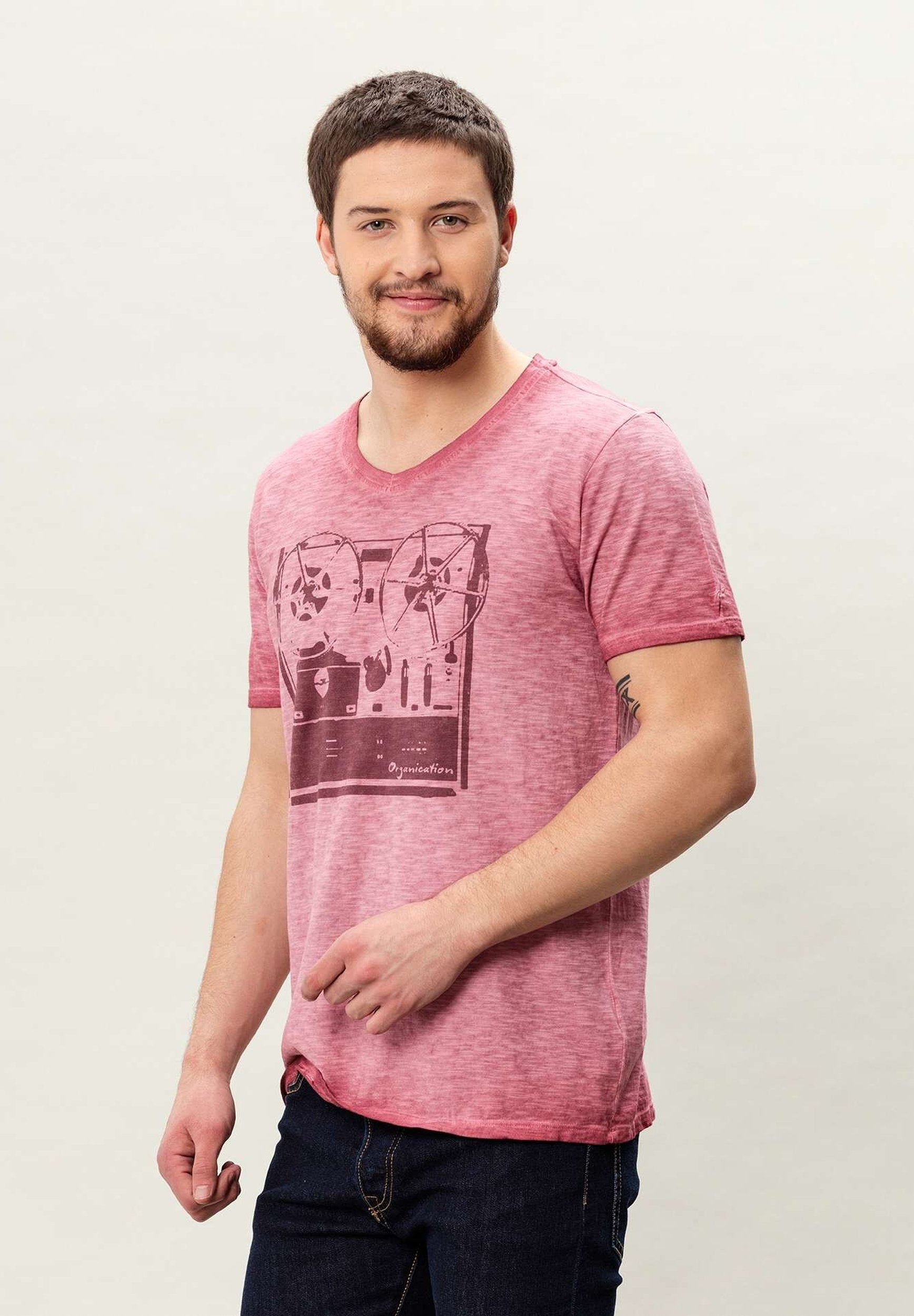 Garment Dyed T-Shirt aus Bio-Baumwolle