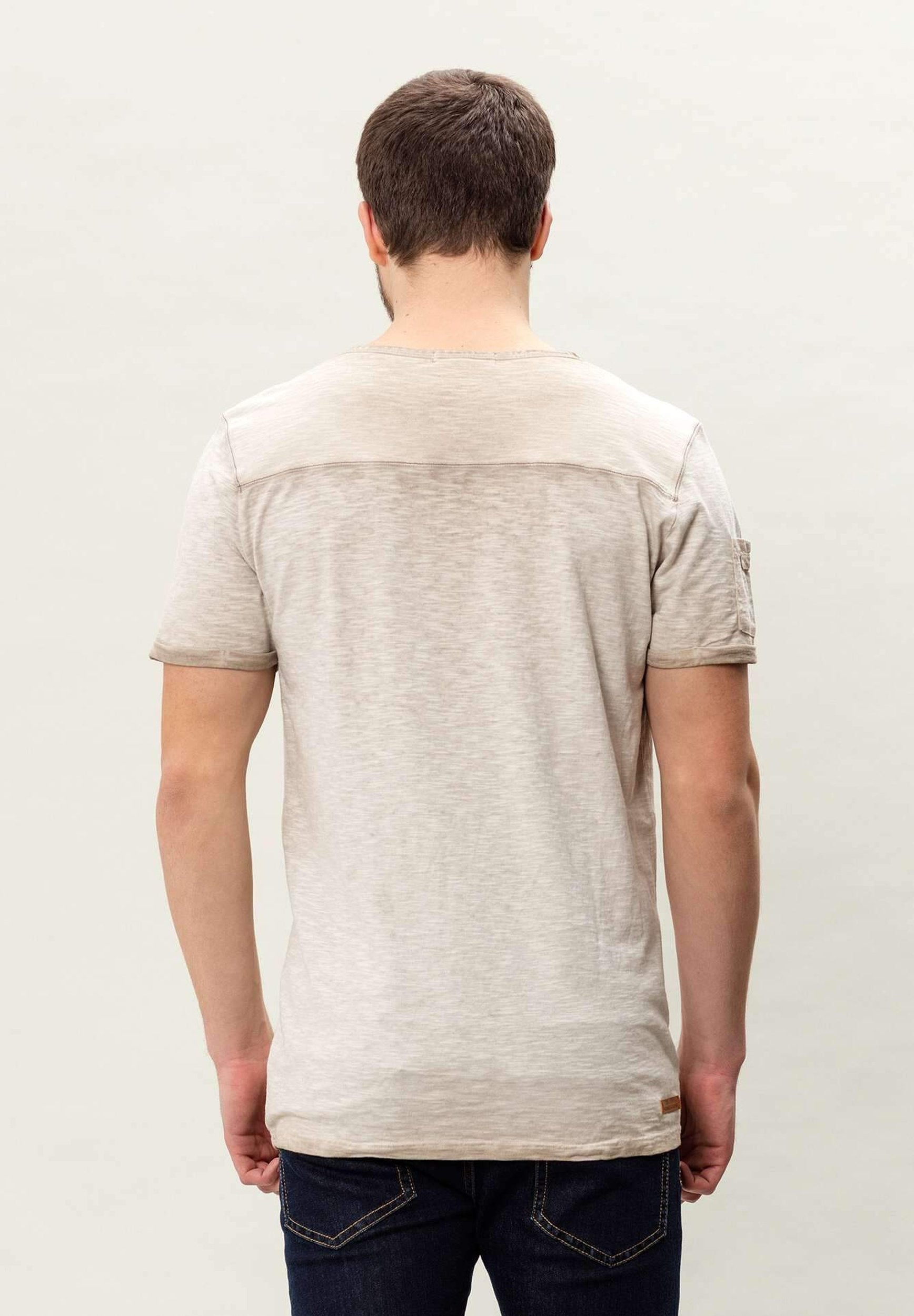 Henleyshirt aus Bio-Baumwolle mit Brusttasche
