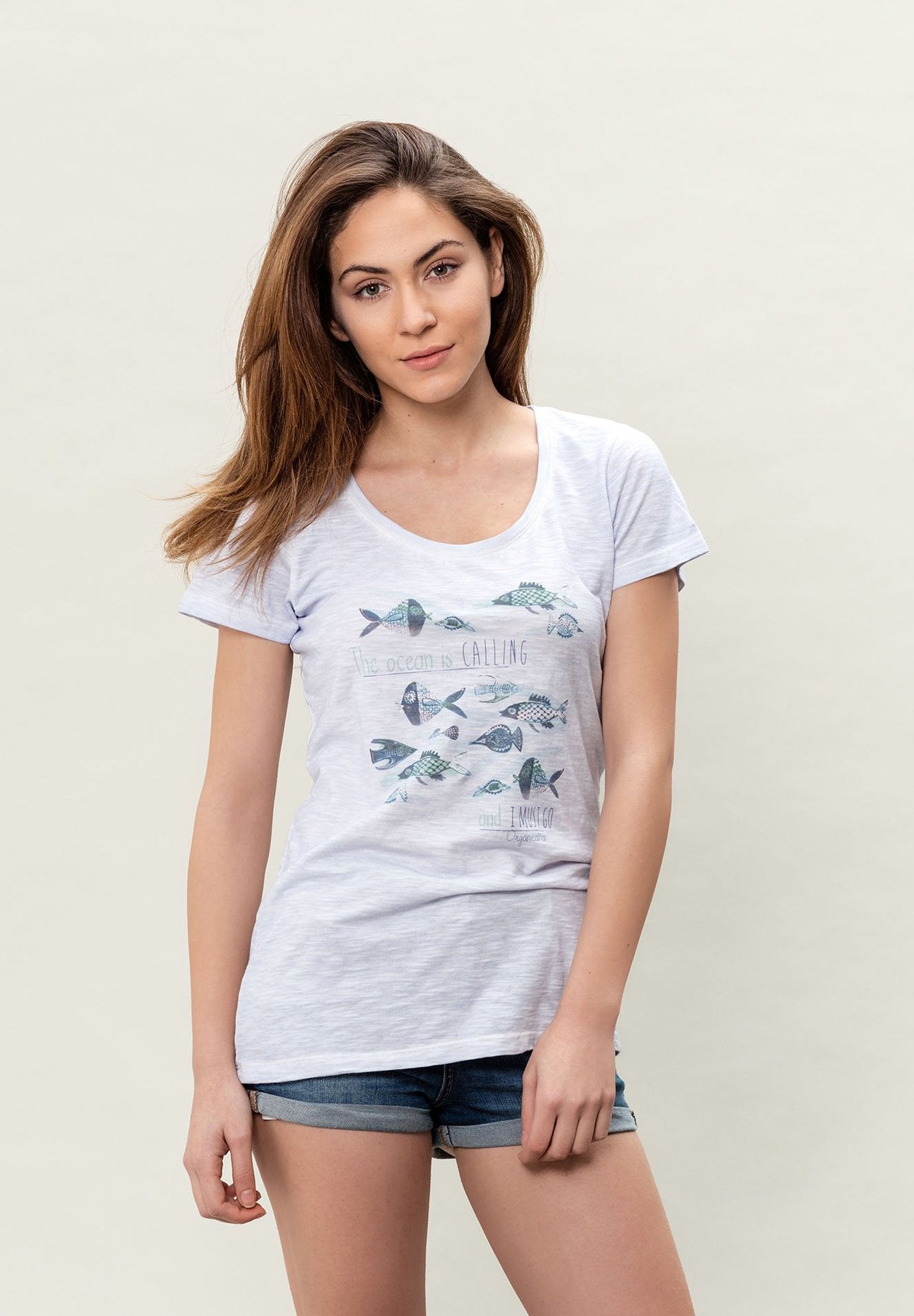 Damen Cold Pigment Dyed T-Shirt aus Bio-Baumwolle