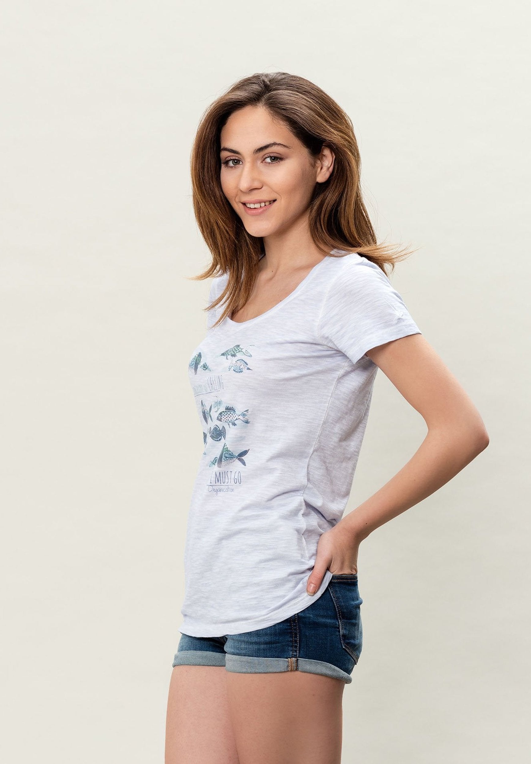 Damen Cold Pigment Dyed T-Shirt aus Bio-Baumwolle