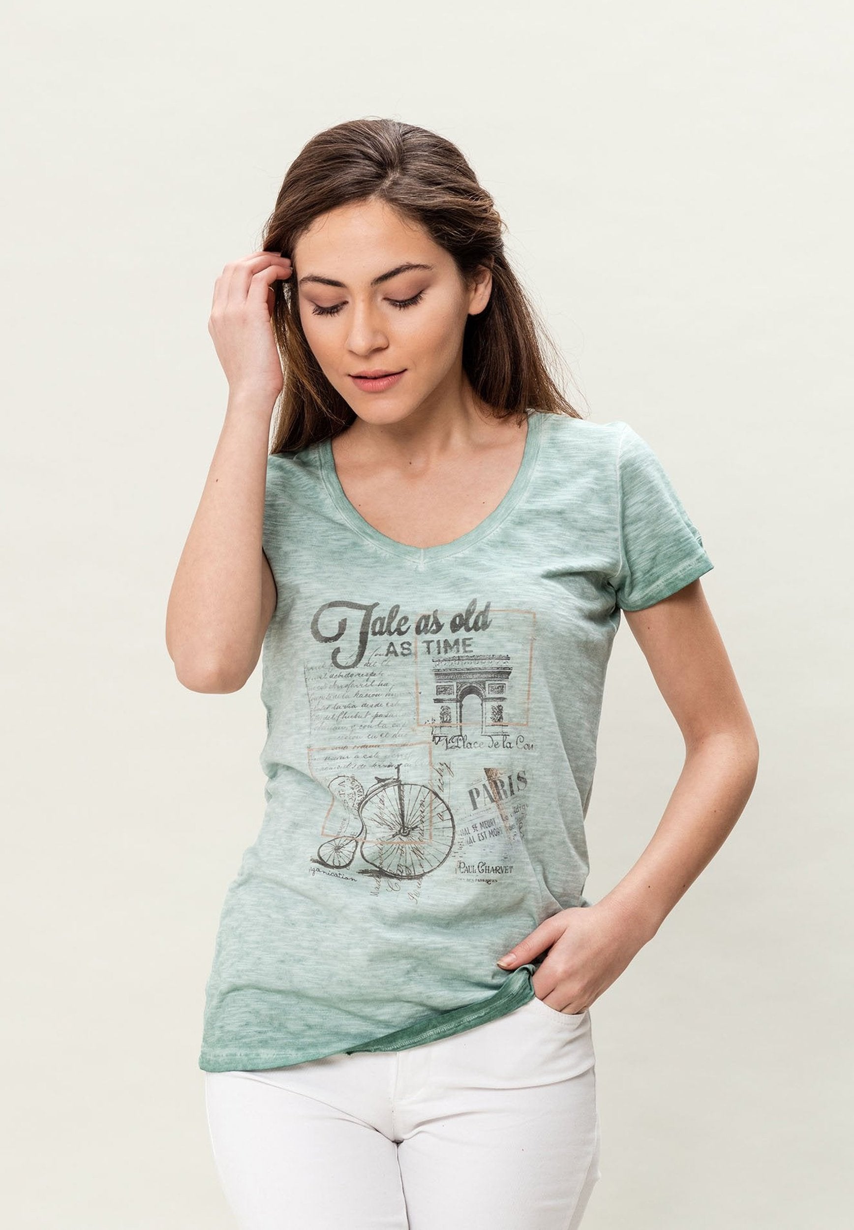 Damen Cold Pigment Dyed T-Shirt aus Bio-Baumwolle