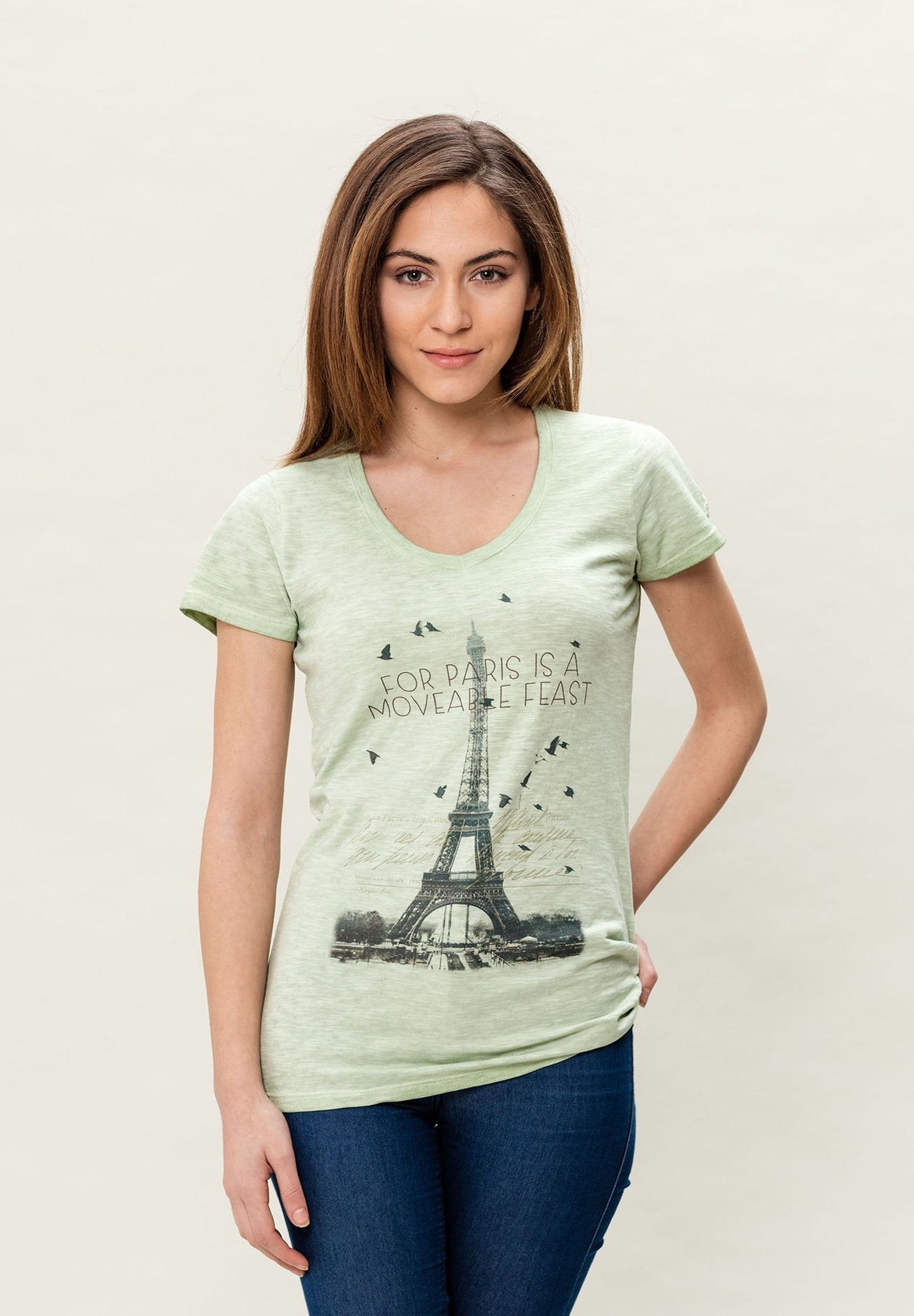Damen Cold Pigment Dyed T-Shirt aus Bio-Baumwolle