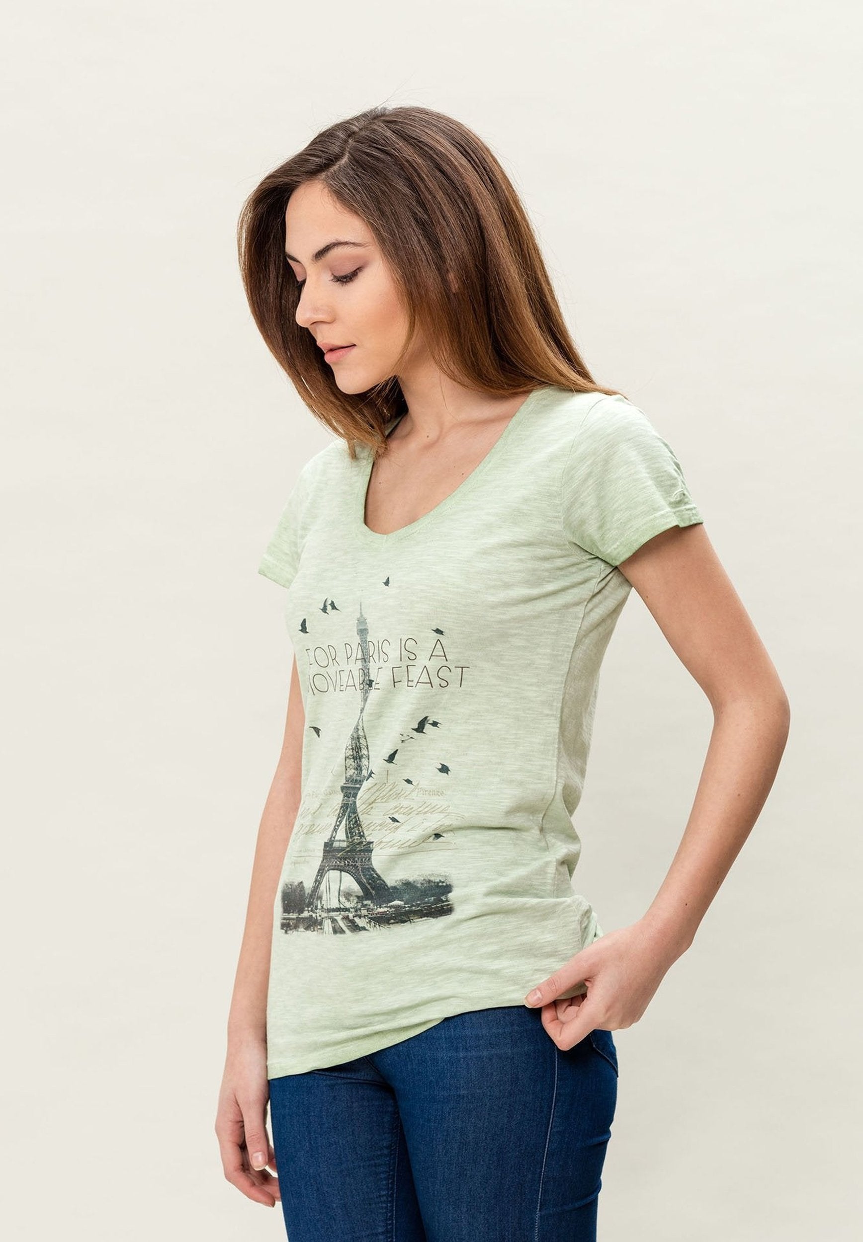 Damen Cold Pigment Dyed T-Shirt aus Bio-Baumwolle