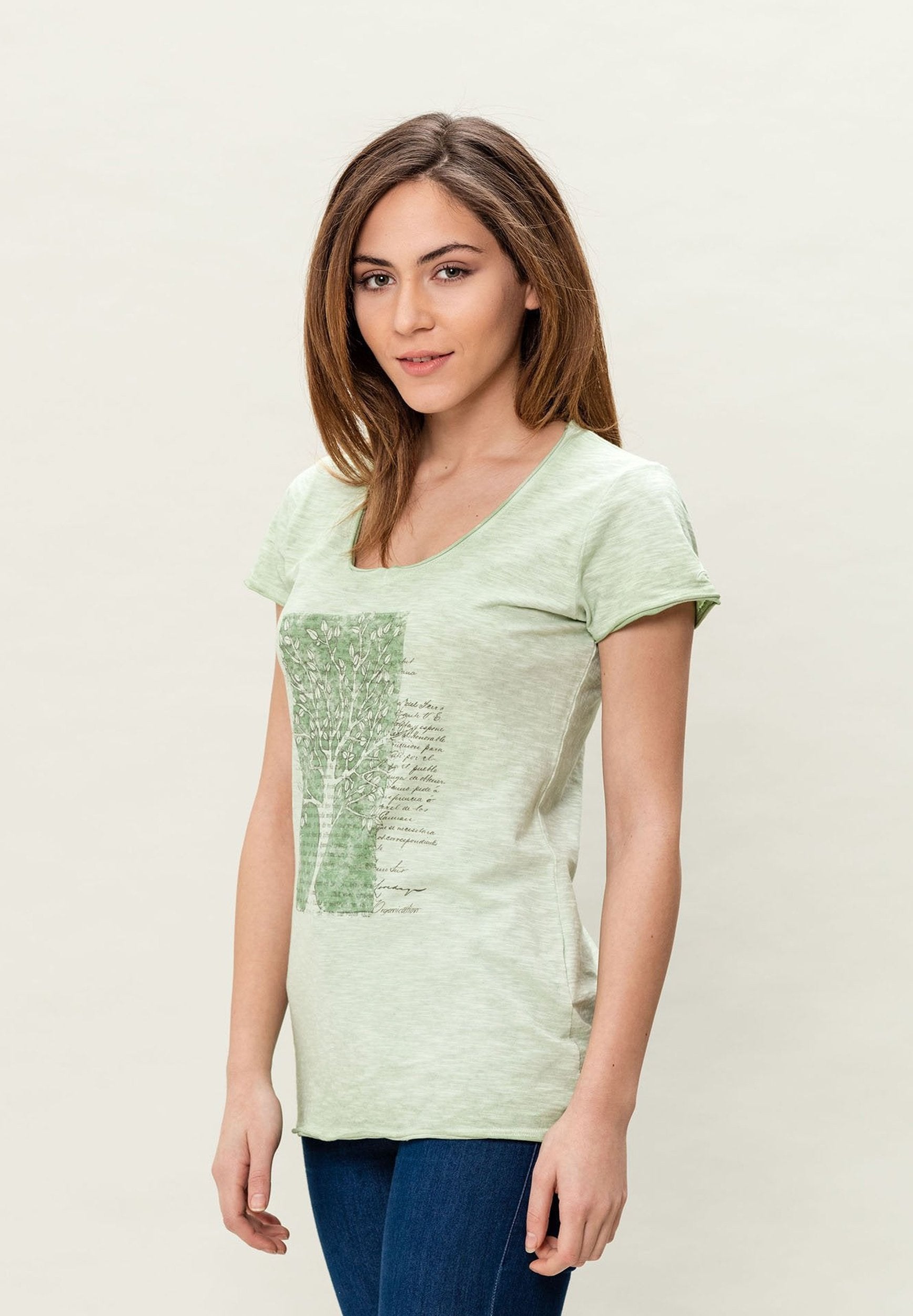 Damen Cold Pigment Dyed T-Shirt aus Bio-Baumwolle