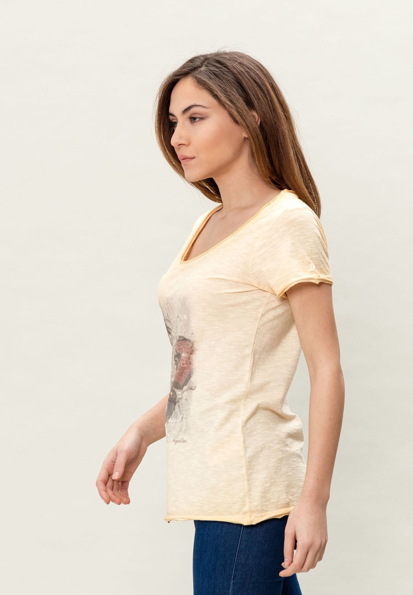Damen Cold Pigment Dyed T-Shirt aus Bio-Baumwolle