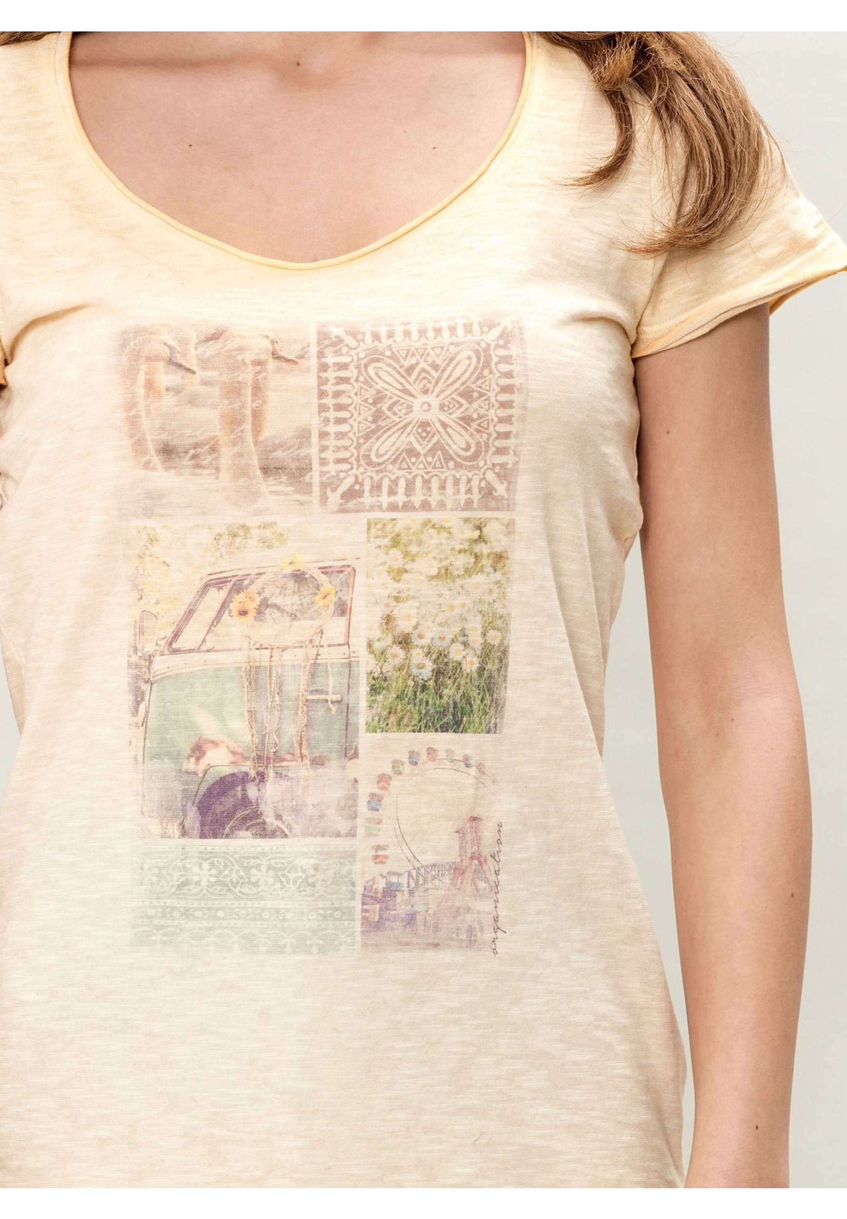 Damen Cold Pigment Dyed T-Shirt aus Bio-Baumwolle