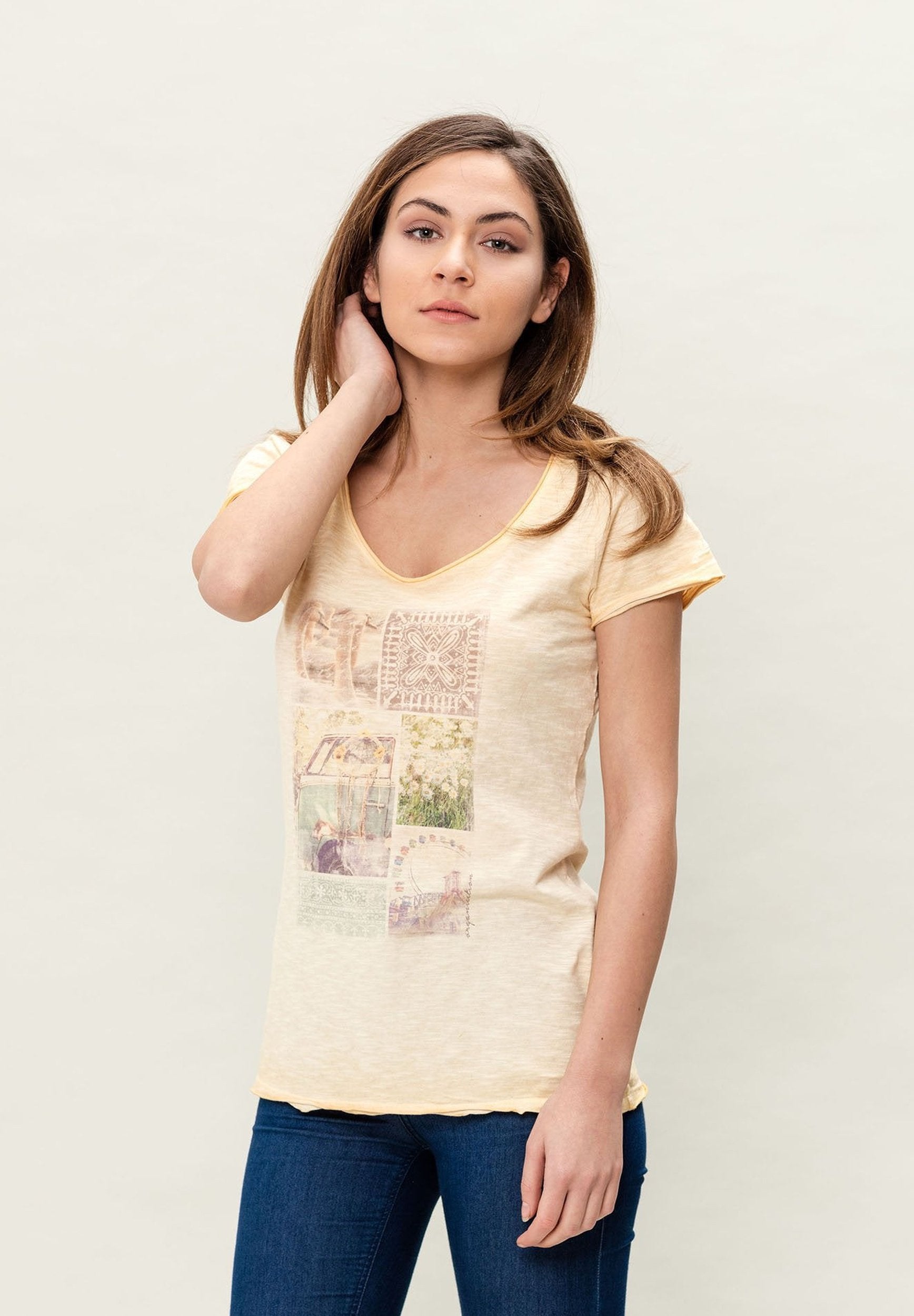 Damen Cold Pigment Dyed T-Shirt aus Bio-Baumwolle
