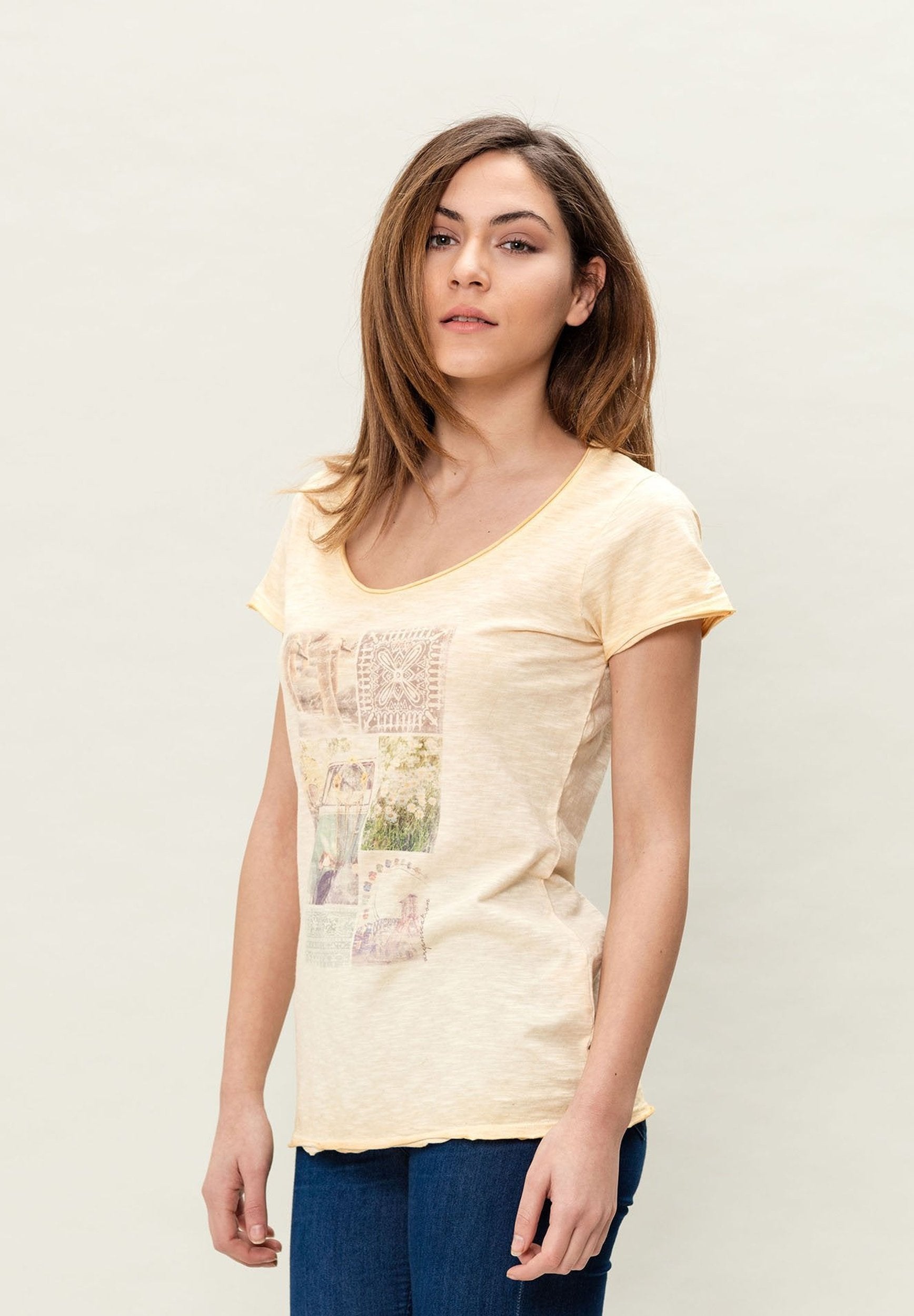 Damen Cold Pigment Dyed T-Shirt aus Bio-Baumwolle