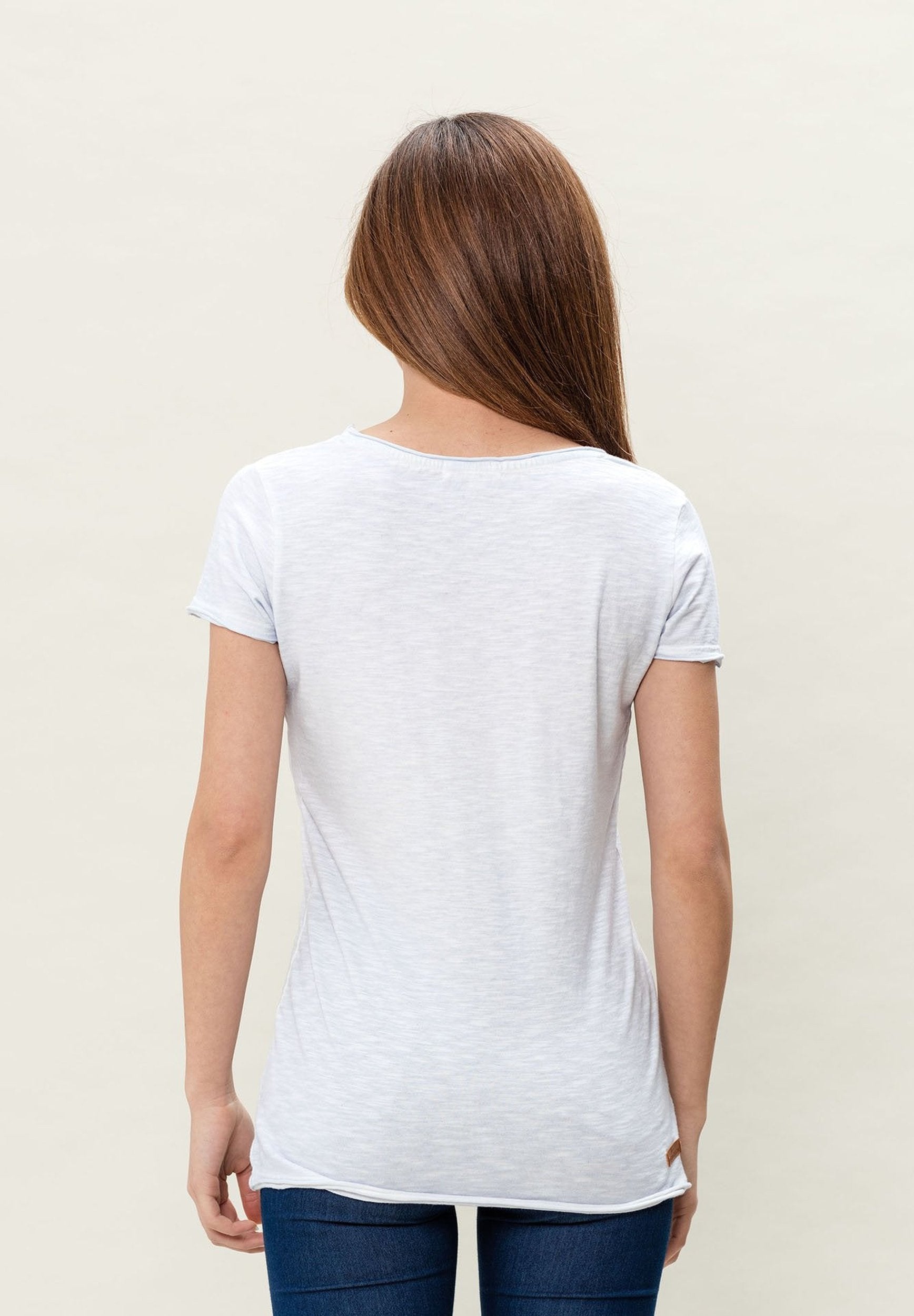 Damen T-Shirt aus Bio-Baumwolle mit Cold Pigment Dye-Effekt